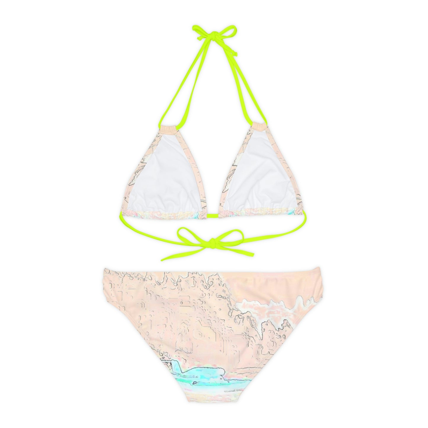 Strappy Bikini Set ... Seattle Columbia Cup On Lake Washington ... "Dave Wilcox Heads For The Win" ... Associate Gift-Photo ... Original Works ...