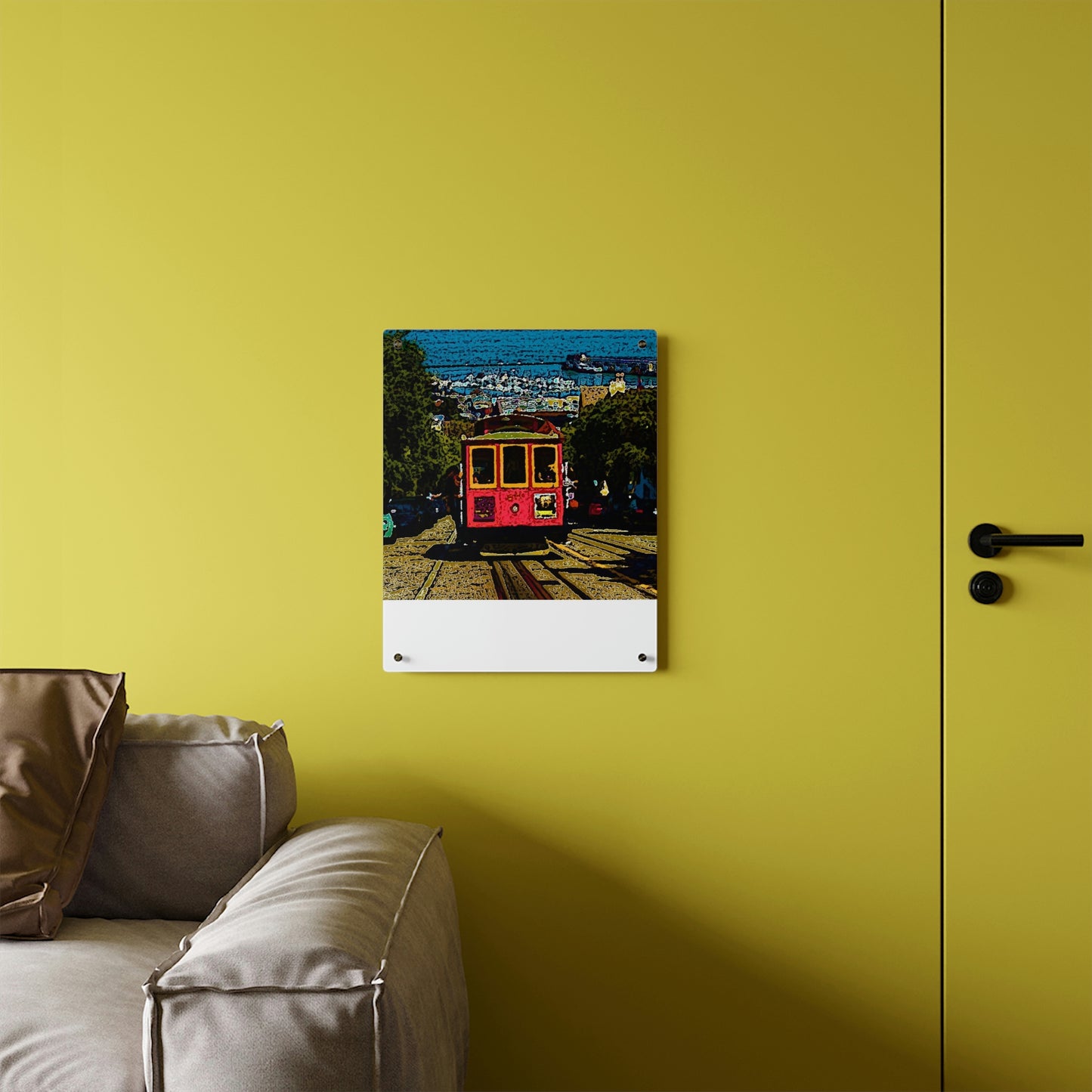 Acrylic Wall Art Panels ... San Francisco ... 'A Rice-A-Roni-A-San Francisco Treat' ... "A Cable Car Classic" ... Family Archives: 1973 ... Original Works ...