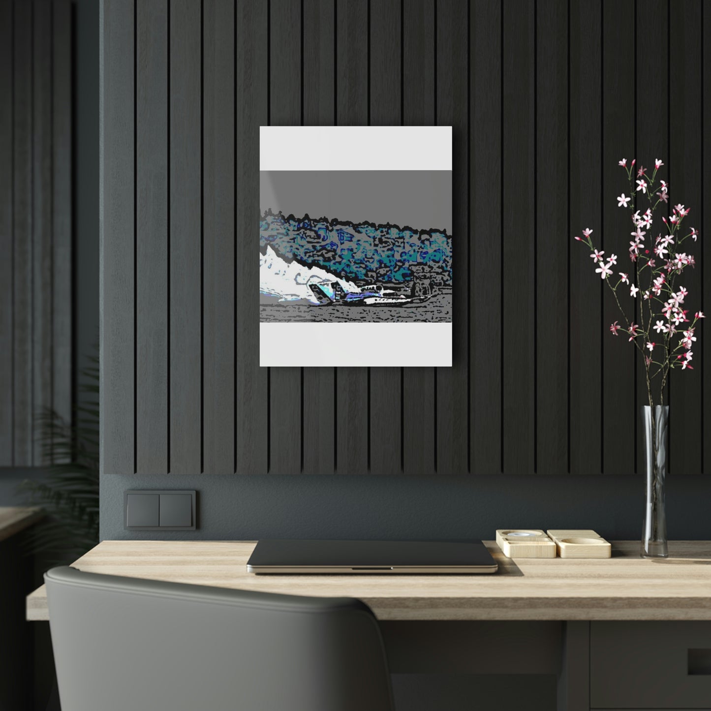Acrylic Prints ... Seattle Columbia Cup On Lake Washington ... "Dave Wilcox Heads For The Win" ... Associate Gift-Photo ... Original Works ...