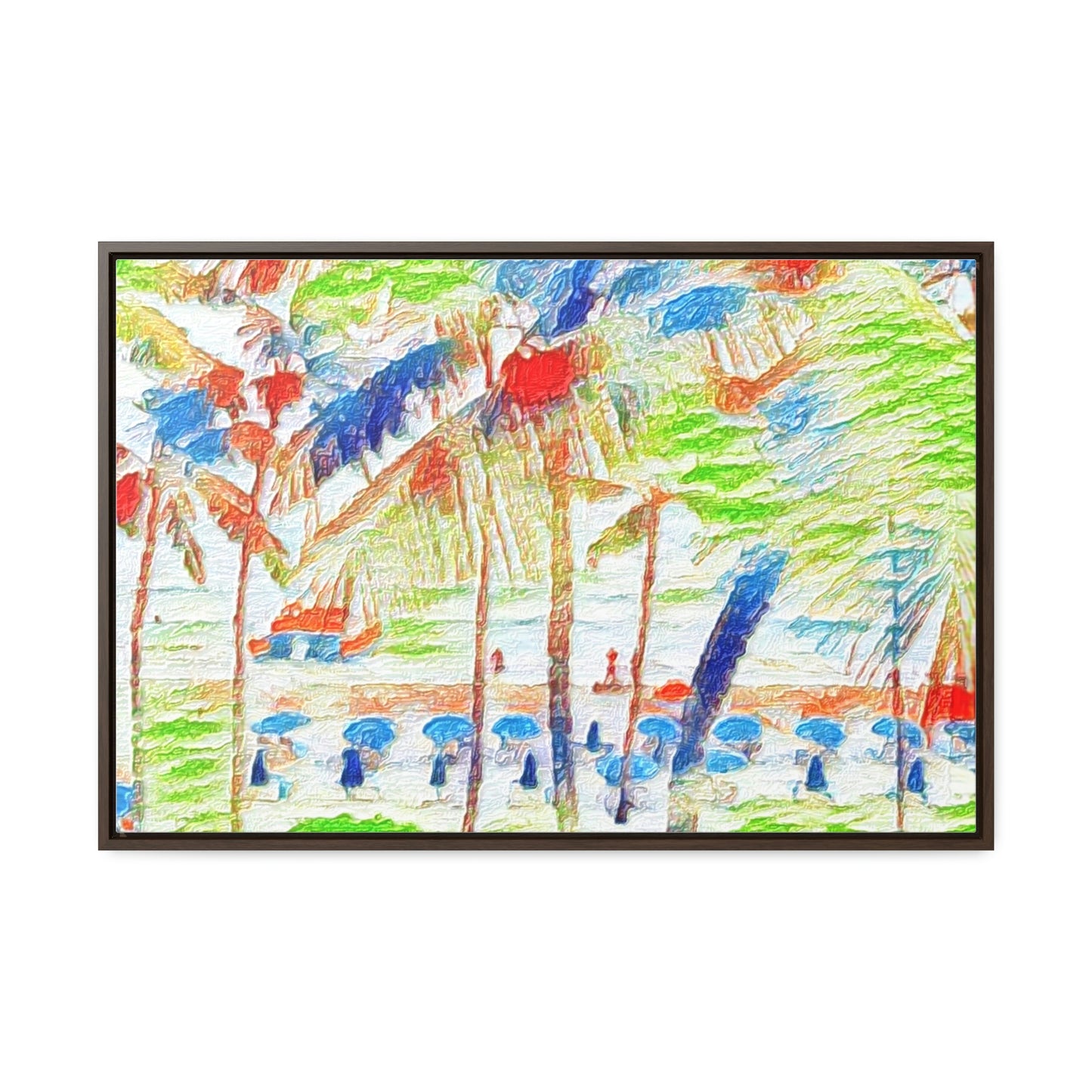 Gallery Canvas Wraps, Horizontal Frame ... "The Royal Hawai'ian: Waikiki Beach_Beach" ... Honolulu, HI ... Ocotber 2014 (Halloween) ... Original Works ...