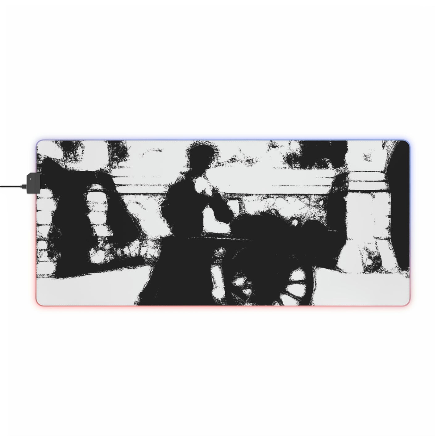 LED Gaming Mouse Pad ... Dublin's "Molly Malone Along Grafton Street" ... Cryin' Cockels & Muscles Alive-Alive-Oh ... Circa 2003 ... Original Works ...