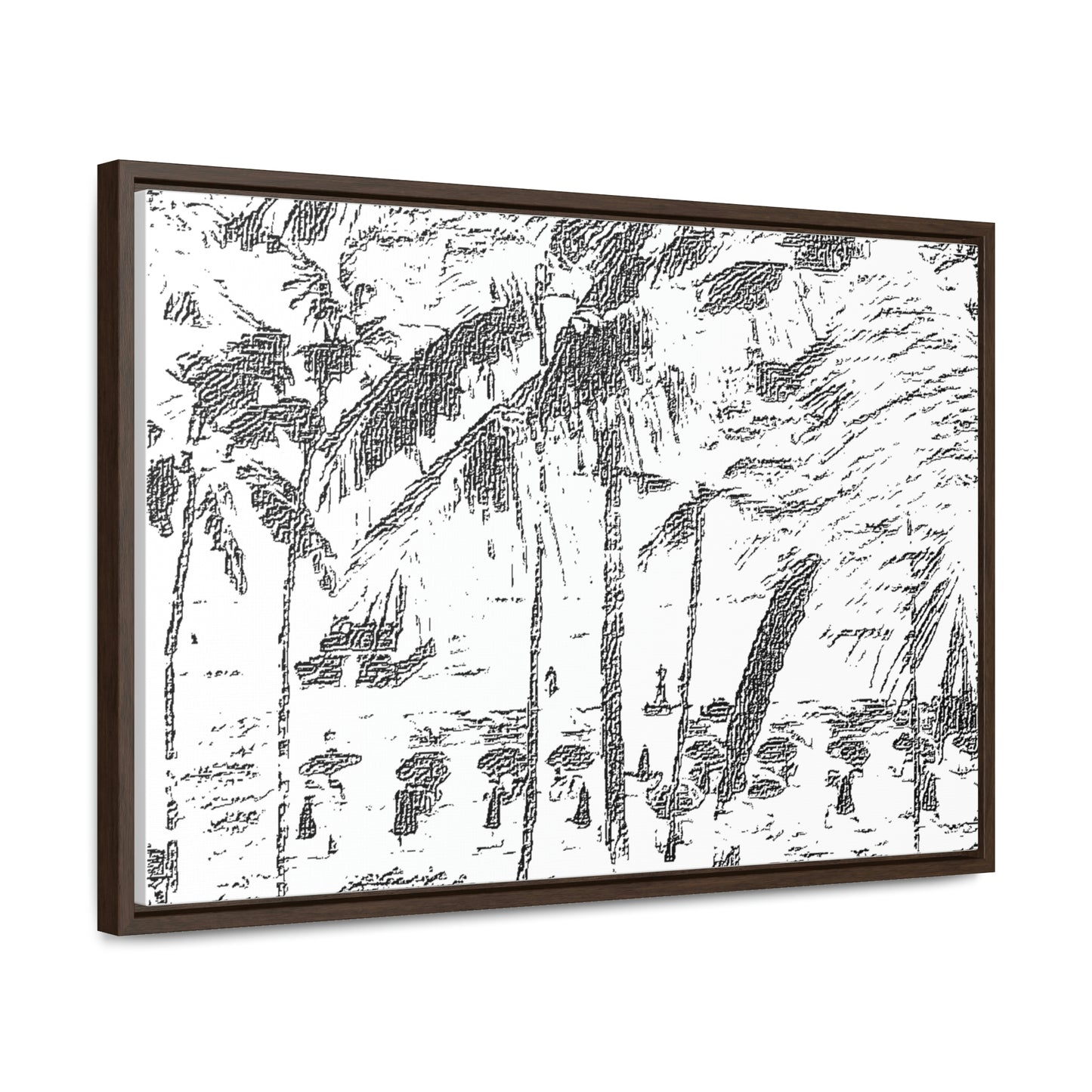 Gallery Canvas Wraps, Horizontal Frame ... "The Royal Hawai'ian: Waikiki Beach_Beach" ... Honolulu, HI ... Ocotber 2014 (Halloween) ... Original Works ...