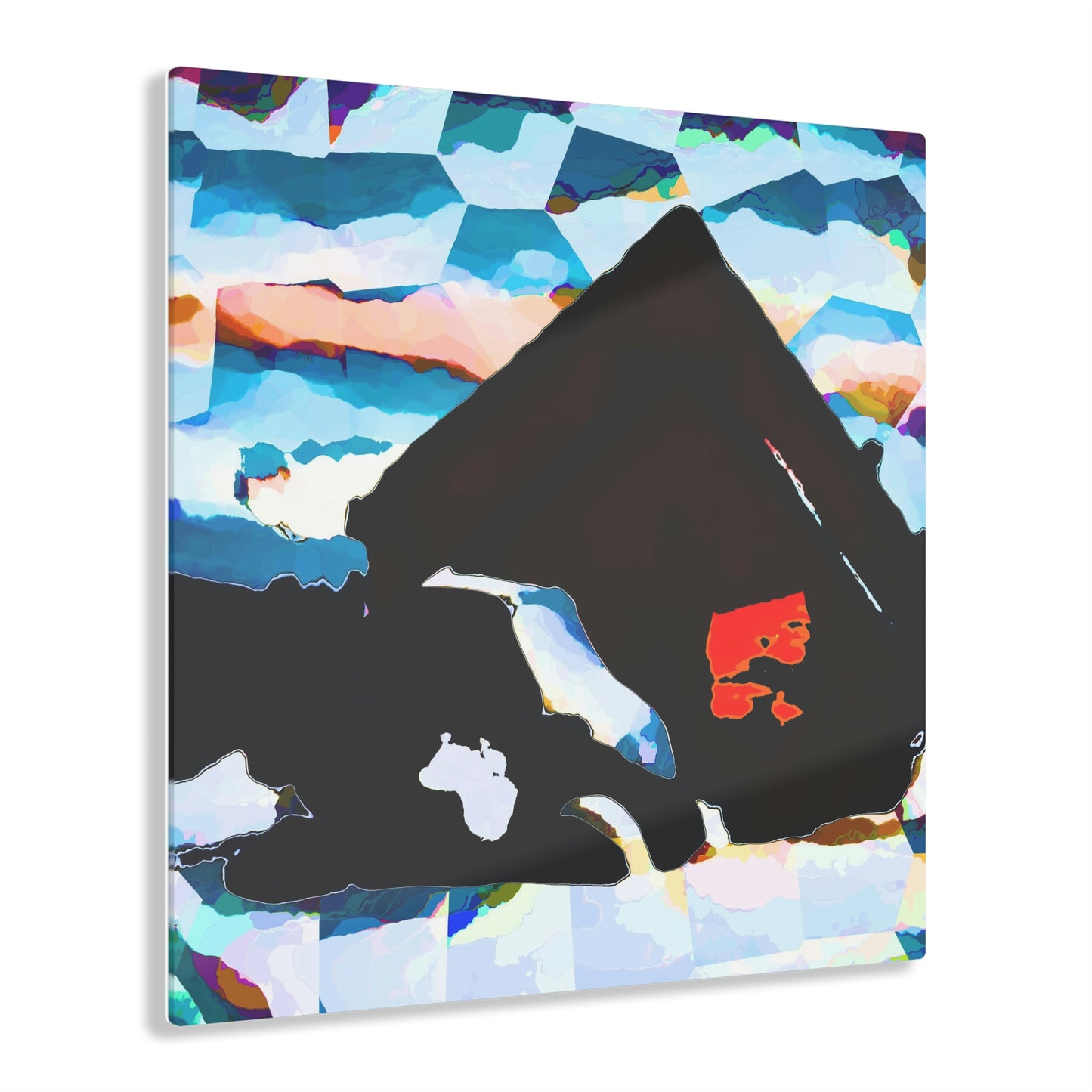 Acrylic Prints ... After An Intense Snow Storm ... 'Digging Out' ... A Vehicle & Cabin "In The Mountains" ... March 2023 ... Original Works ...