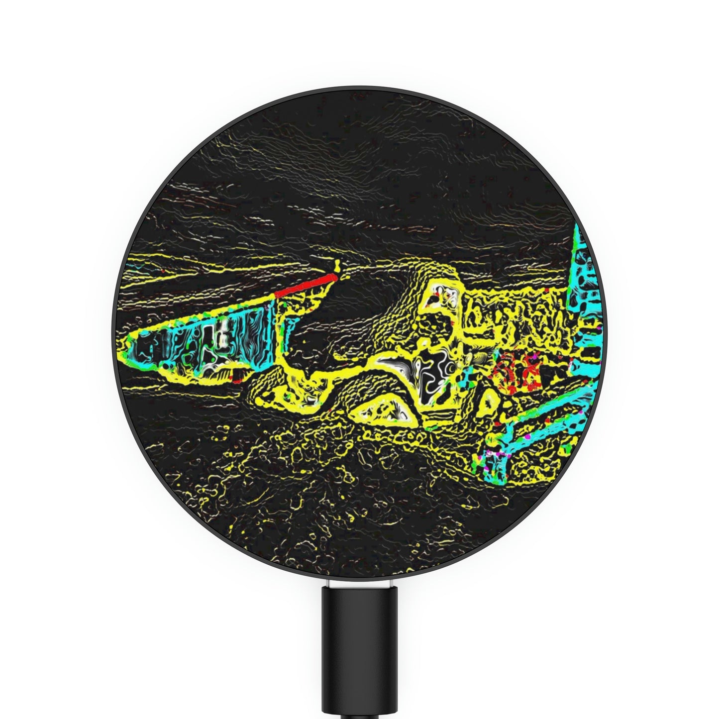 Magnetic Induction Charger ... "Snow Vehicle In Snow Storm At-Rest" ... Circa 12Mar23 ... Central Idaho ... 18-Hours Rendering Time: Original Works ...