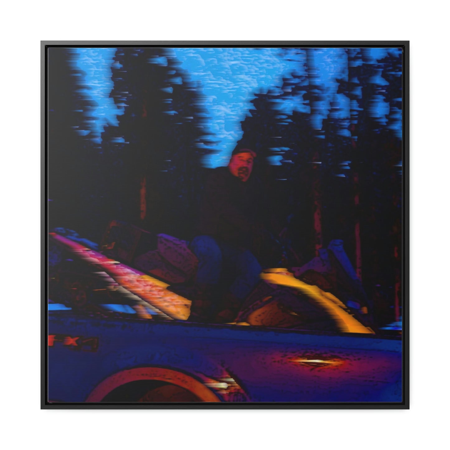 Gallery Canvas Wraps, Square Frame ... Two Modes Of Winter Transportation ... "Which One To Drive Next?" ... Choices-Choices-Choices ... Circa 4Jan23 ... Original Works ...