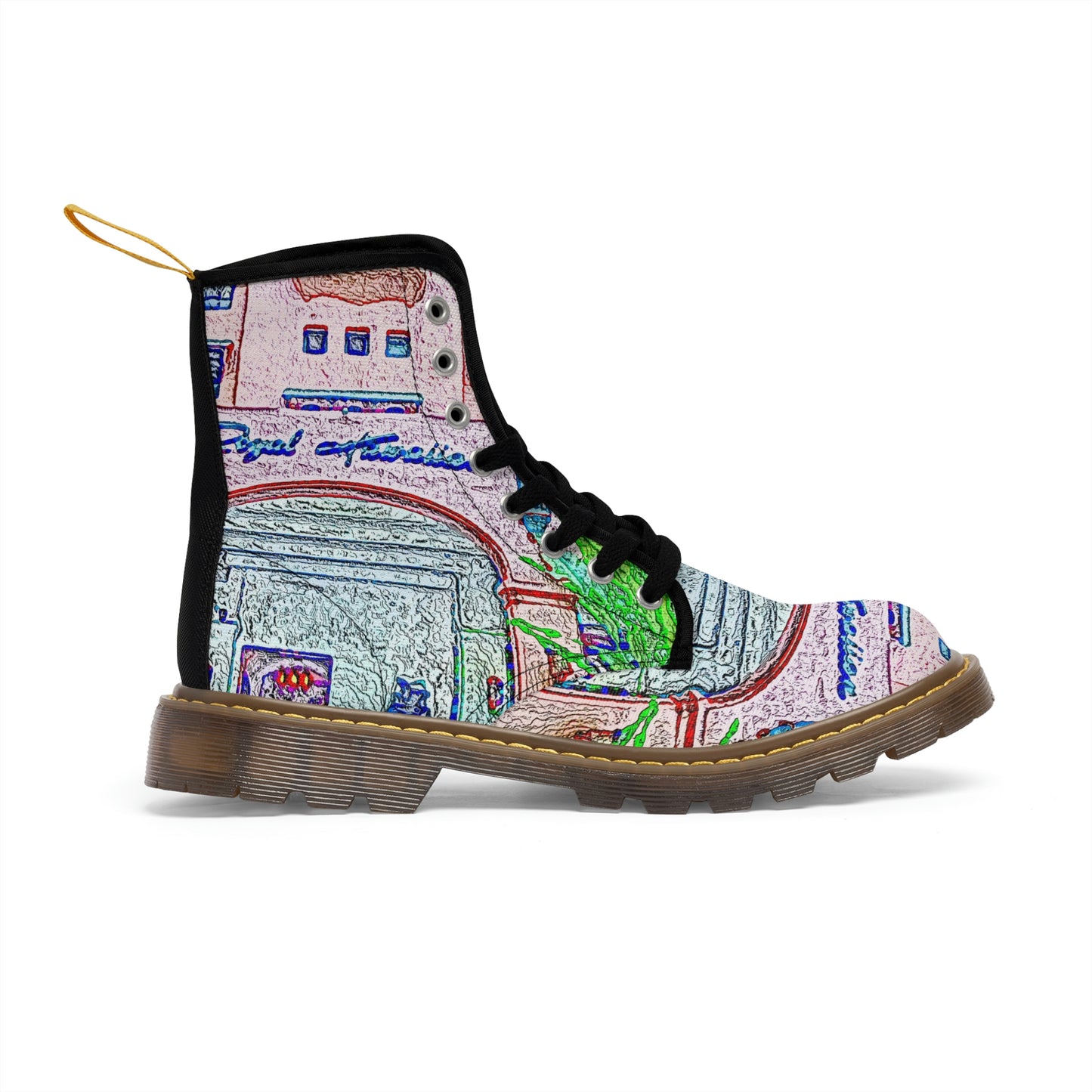 Men's Canvas Boots ... "La Grande Entree" At: 'The Pink Palace' ... The Royal Hawai'ian ... Honolulu, HI ... '27Oct2014' ... Original Works ...