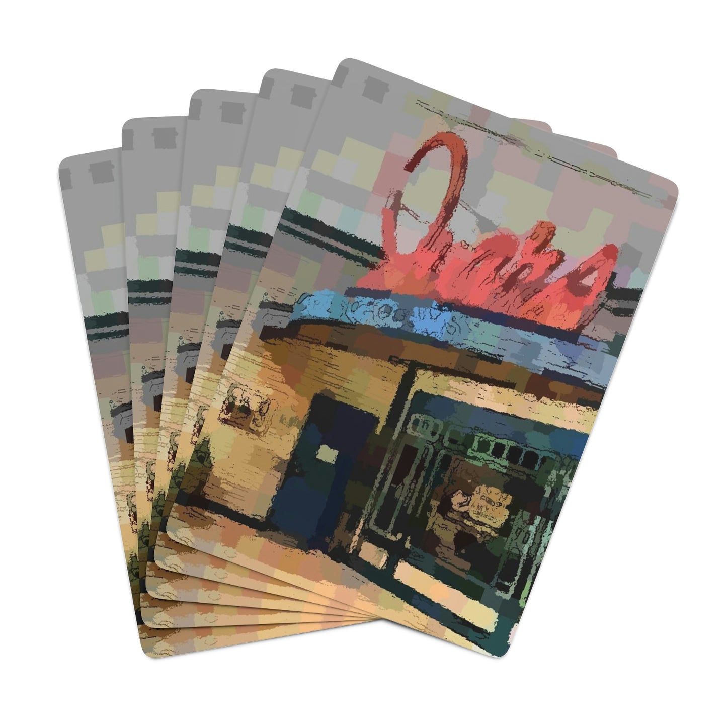 Custom Poker Cards ...  In-A-Hurry & Stressed? ... Remember: Keep "Clam" ... Clam_Happy ...  'Ivars: Seattle Waterfront' ... Personal Archives ... Original Works ...