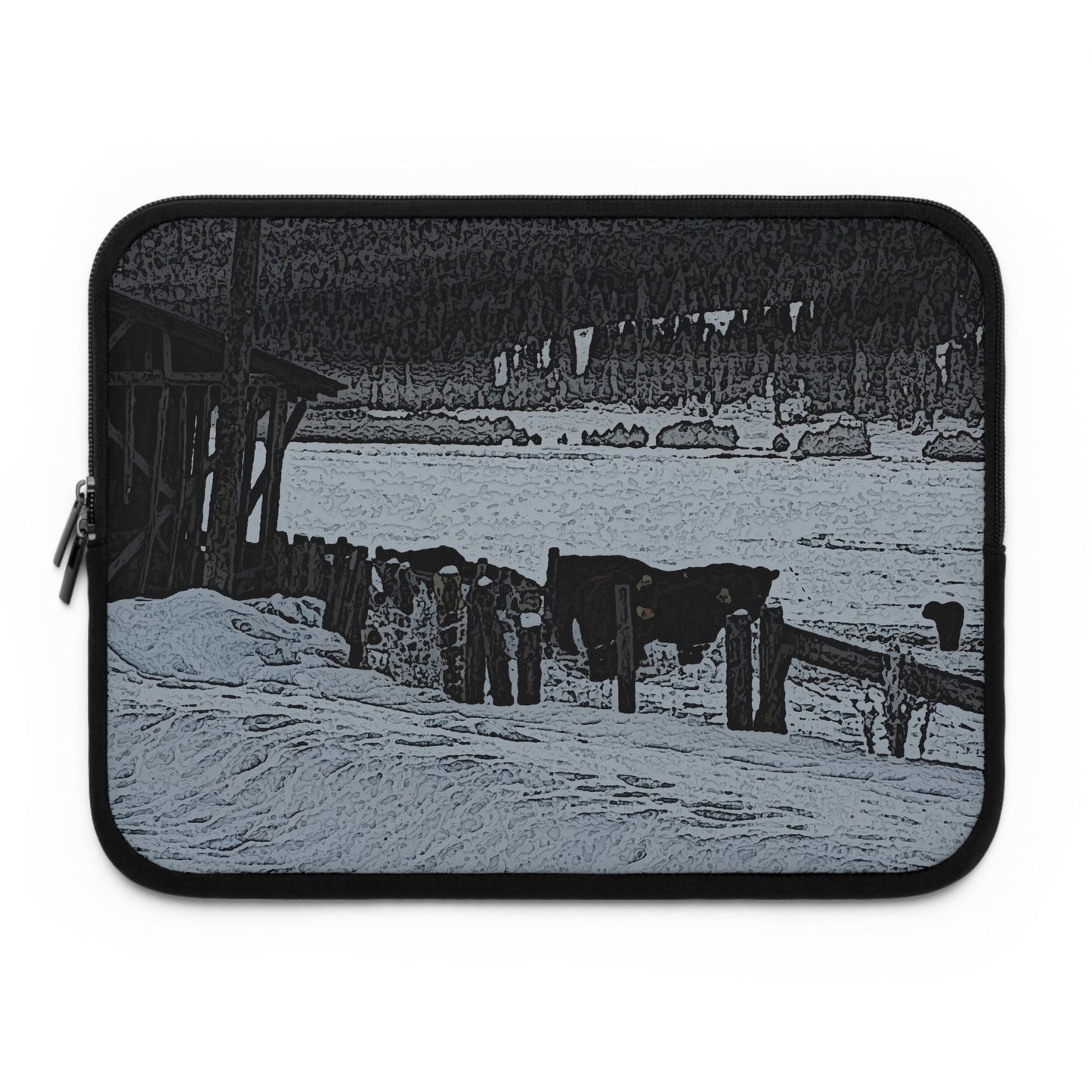 Laptop Sleeve ... A Quiet Morning ... "Along The Red River & Nature Preserve Plateau" ... Jan23 ... Original Works ...
