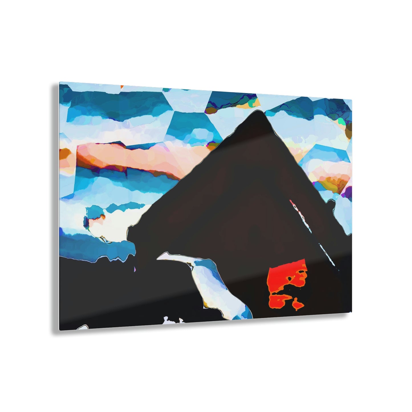 Acrylic Prints ... After An Intense Snow Storm ... 'Digging Out' ... A Vehicle & Cabin "In The Mountains" ... March 2023 ... Original Works ...