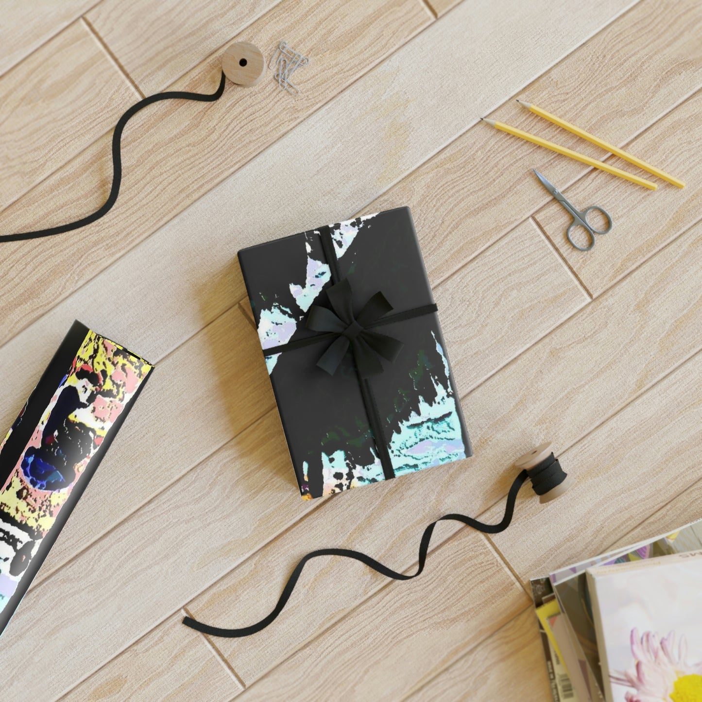 Gift Wrapping Paper Rolls, 1pc ...  "A Beautiful Beach Amongst The Palms" ... The Outrigger Waikiki, Honolulu, Oahu ... Original Works ...