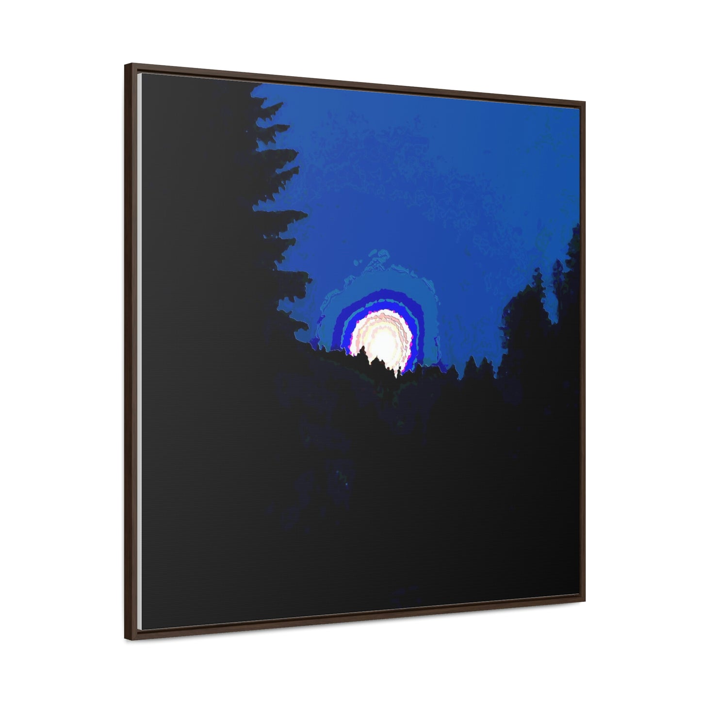 Gallery Canvas Wraps, Square Frame ... "The Road Home" ...' Over The River & Through The Woods To? ...' ... Moonscape Near Elk City, Idaho ... Original Works ... 5Jan23 ...