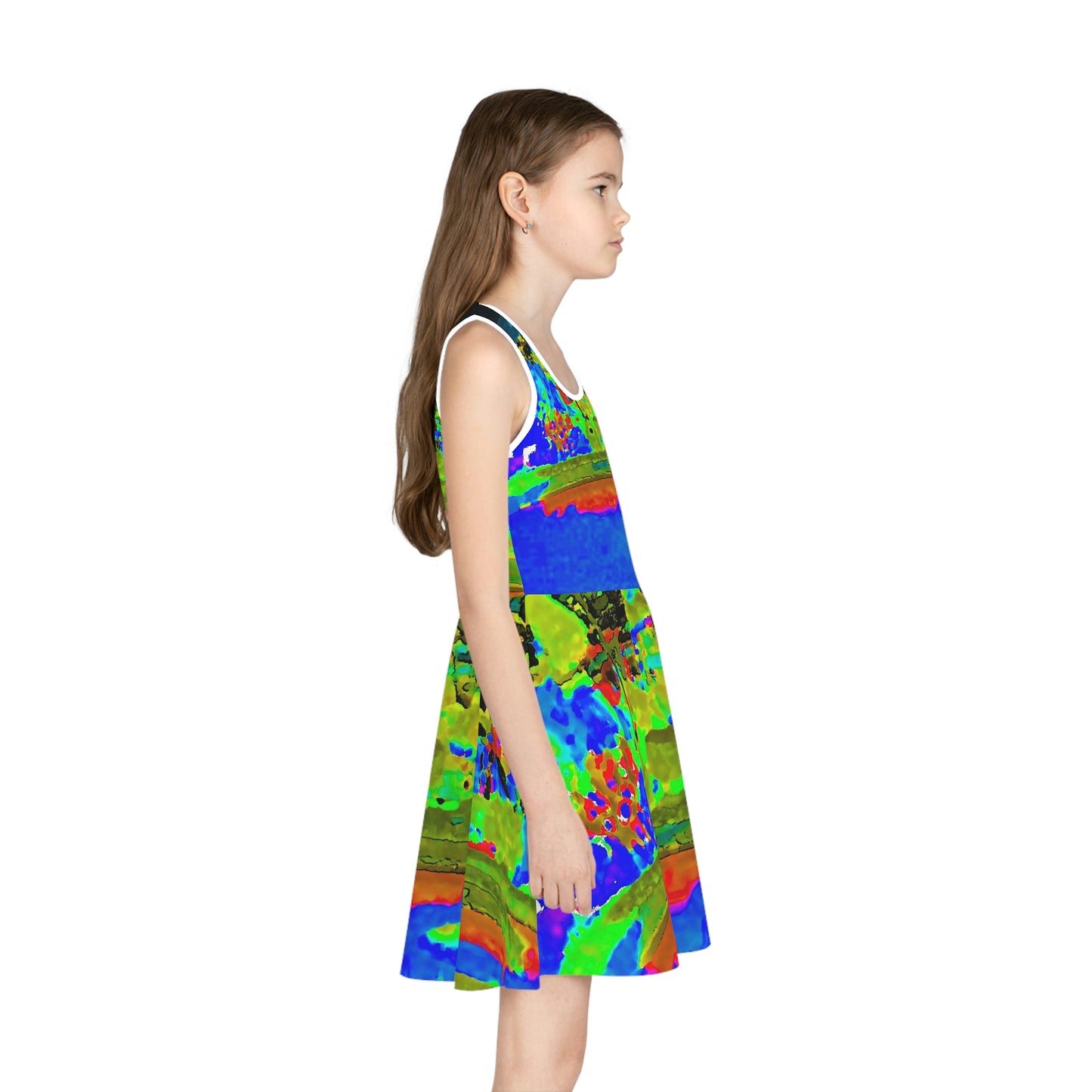 Girls' Sleeveless Sundress (AOP) ..."Lombard Street San Francisco, CA, USA" ... Family Archives 1970's ... Original Works ...