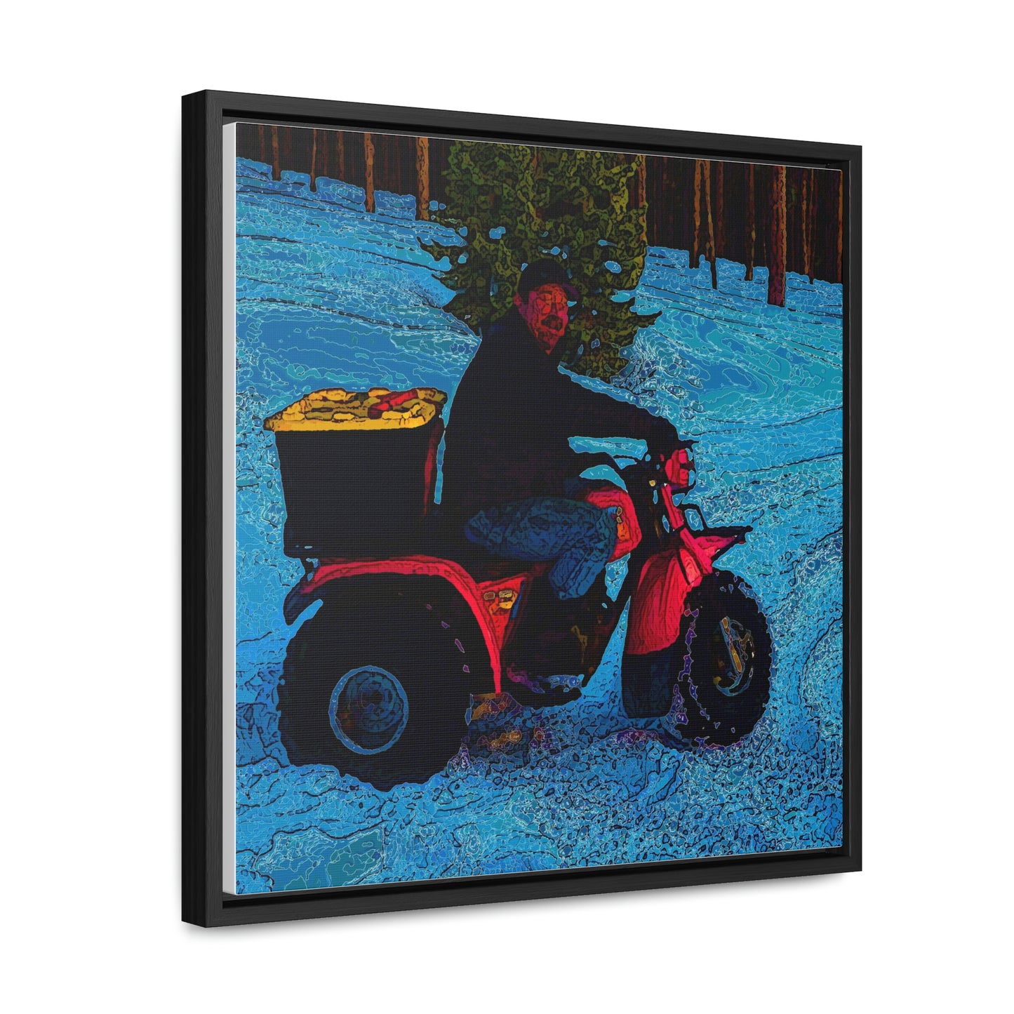 Gallery Canvas Wraps, Square Frame ... There's 2-Wheelin ... There's 4-Wheelin ... 'And-Of-Course' ... "There's 3-Wheelin-In-The-Snow" ...  Original Works ...