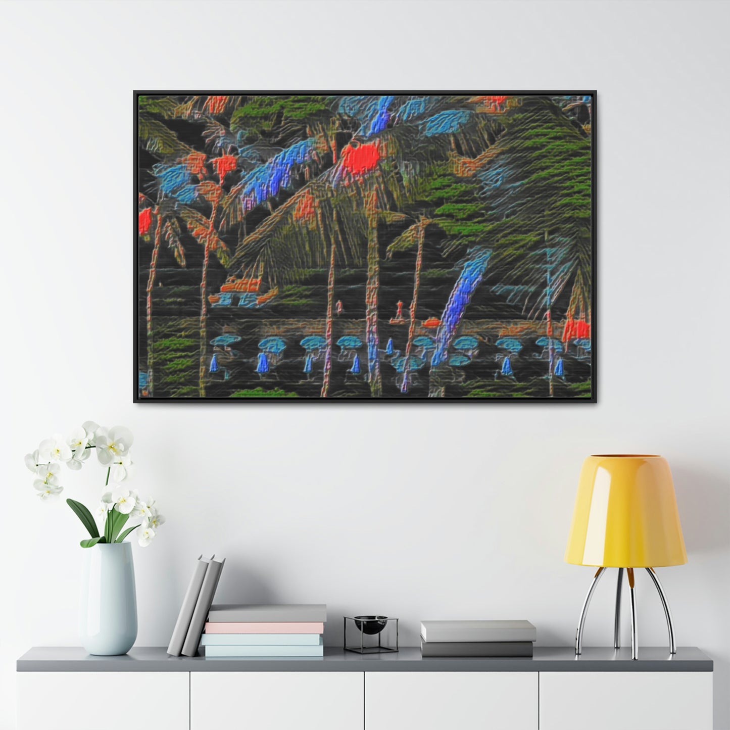 Gallery Canvas Wraps, Horizontal Frame ... "The Royal Hawai'ian: Waikiki Beach_Beach" ... Honolulu, HI ... Ocotber 2014 (Halloween) ... Original Works ...