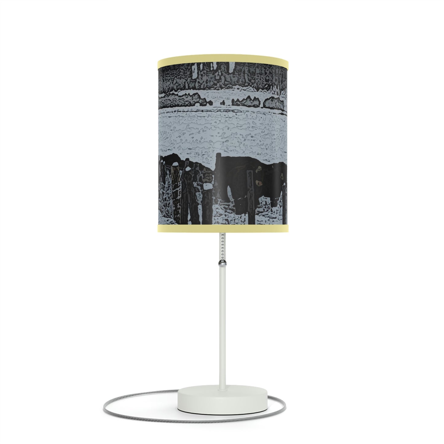 Lamp on a Stand, US|CA plug ... A Quiet Morning ... "Along The Red River & Nature Preserve Plateau" ... Jan23 ... Original Works ...