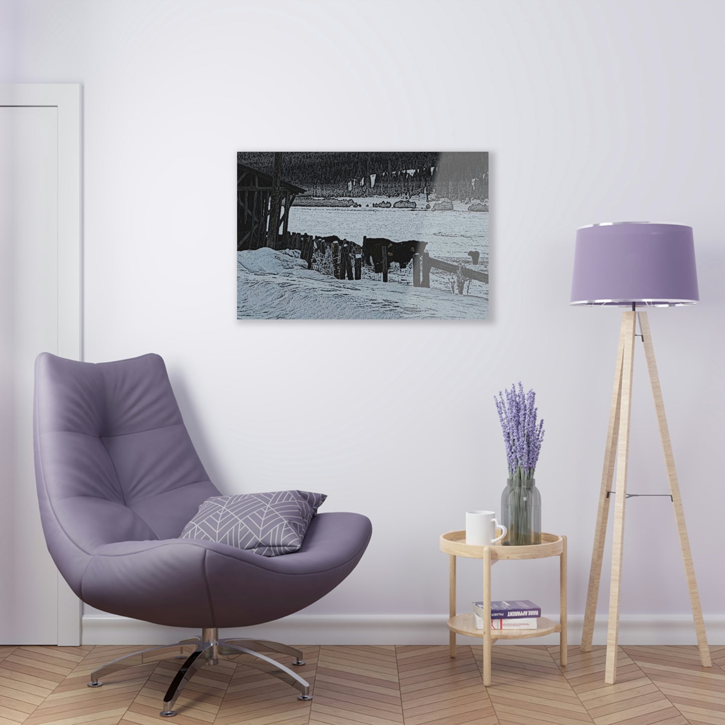Acrylic Prints ... A Quiet Morning ... "Along The Red River & Nature Preserve Plateau" ... Jan23 ... Original Works ...