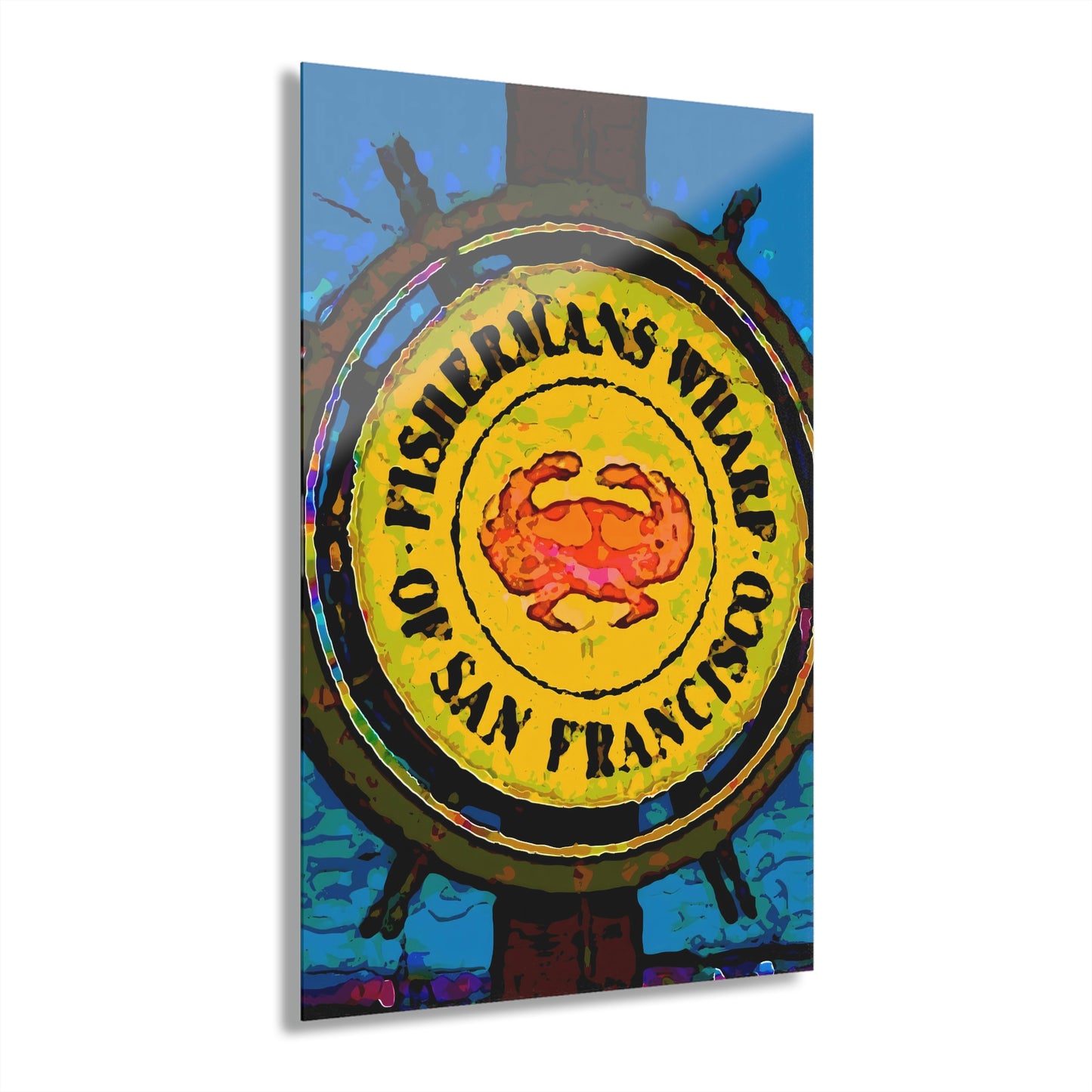 Acrylic Prints (French Cleat Hanging) ...  "No.9 Fishermen's Grotto - Fishermen's Wharf, SF, California" ... Family Archives: 1970's ... Original Works ...