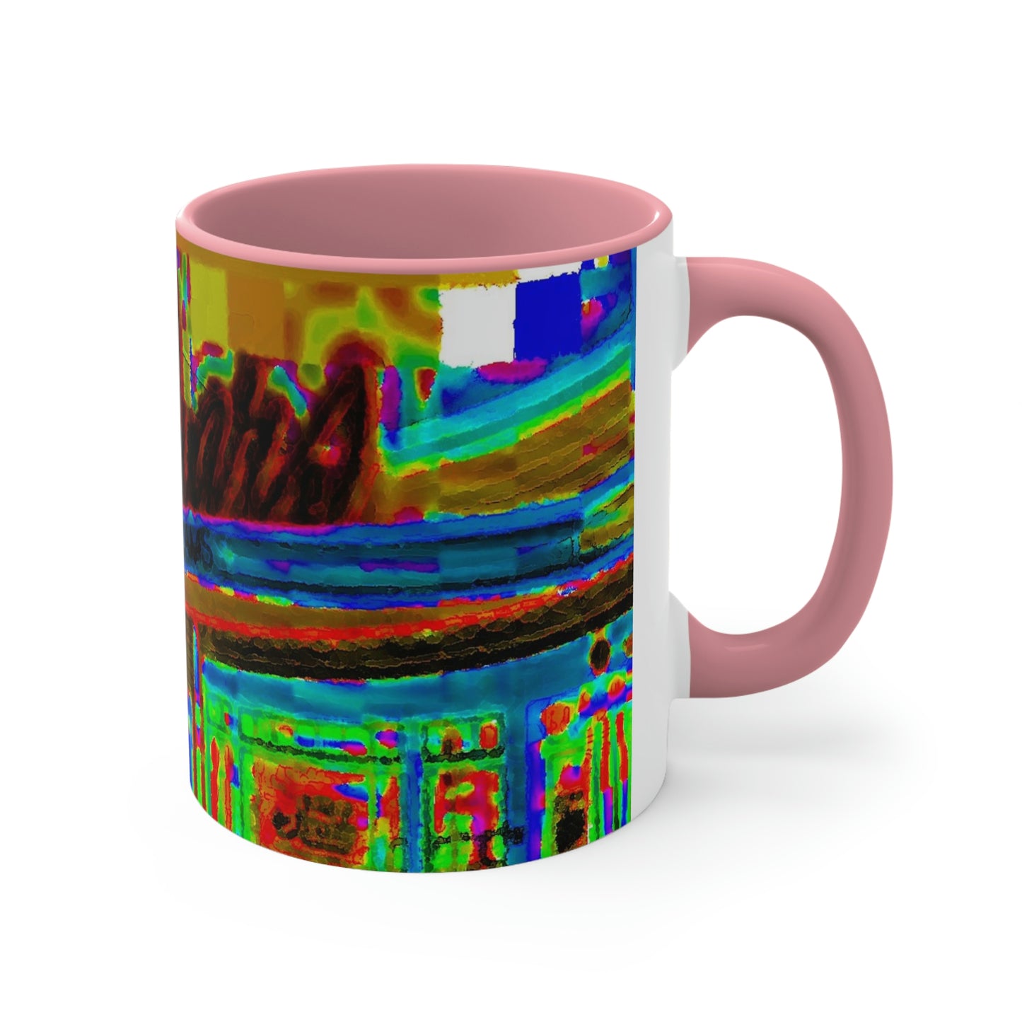 Accent Coffee Mug, 11oz ...  In-A-Hurry & Stressed? ... Remember: Keep "Clam" ... Clam_Happy ...  'Ivars: Seattle Waterfront' ... Personal Archives ... Original Works ...