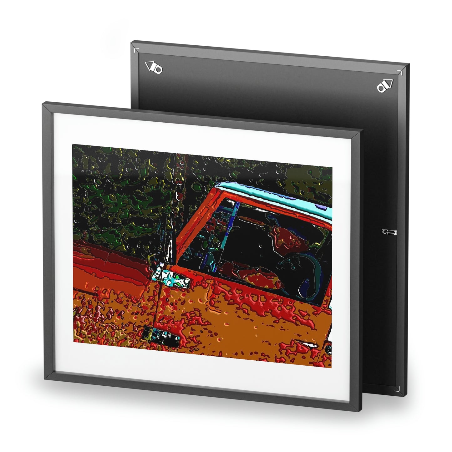 Framed Posters, Matte ... How-To-Drive-Idaho's-Mountain_Roads ... "Like A Professional" ... "Truckin' Like The Doo-Dah-Man" ...