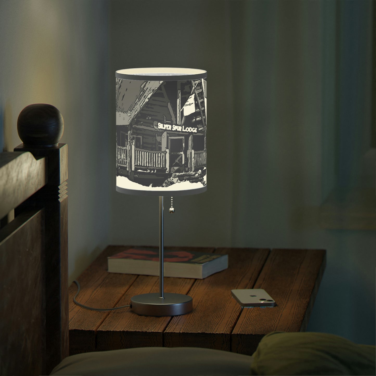 Lamp on a Stand, US|CA plug ... A Beautiful Lodge & Back-Country Outfitter In A Mountain Town ... 'Dixie, Idaho, November 2022' ... Original Works ...
