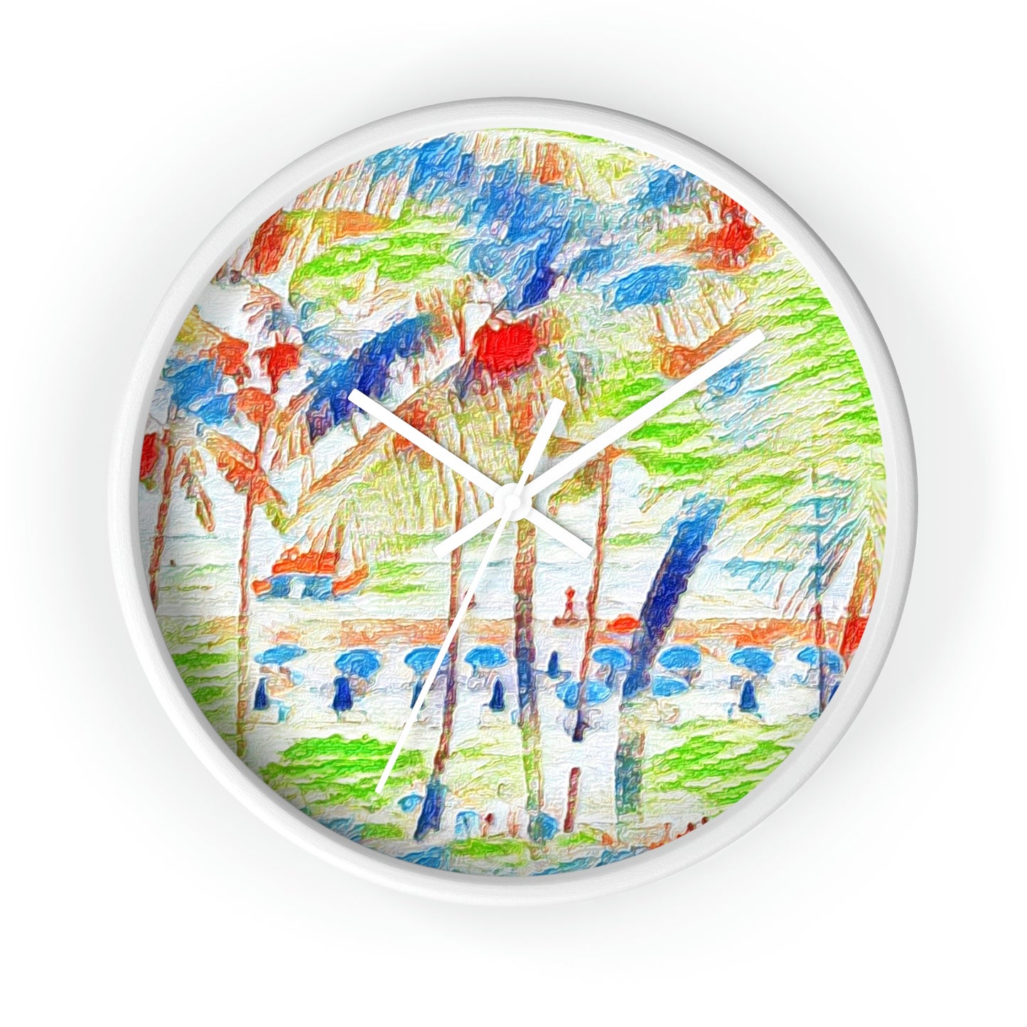 Wall Clock ... "The Royal Hawai'ian: Waikiki Beach_Beach" ... Honolulu, HI ... Ocotber 2014 (Halloween) ... Original Works ...
