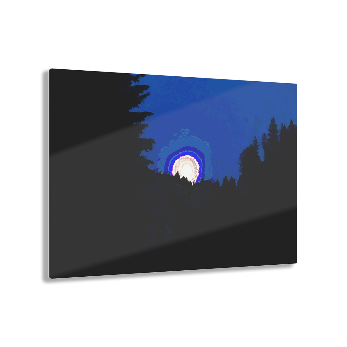 Acrylic Prints ... "The Road Home" ...' Over The River & Through The Woods To? ...' ... Moonscape Near Elk City, Idaho ... Original Works ... 5Jan23 ...