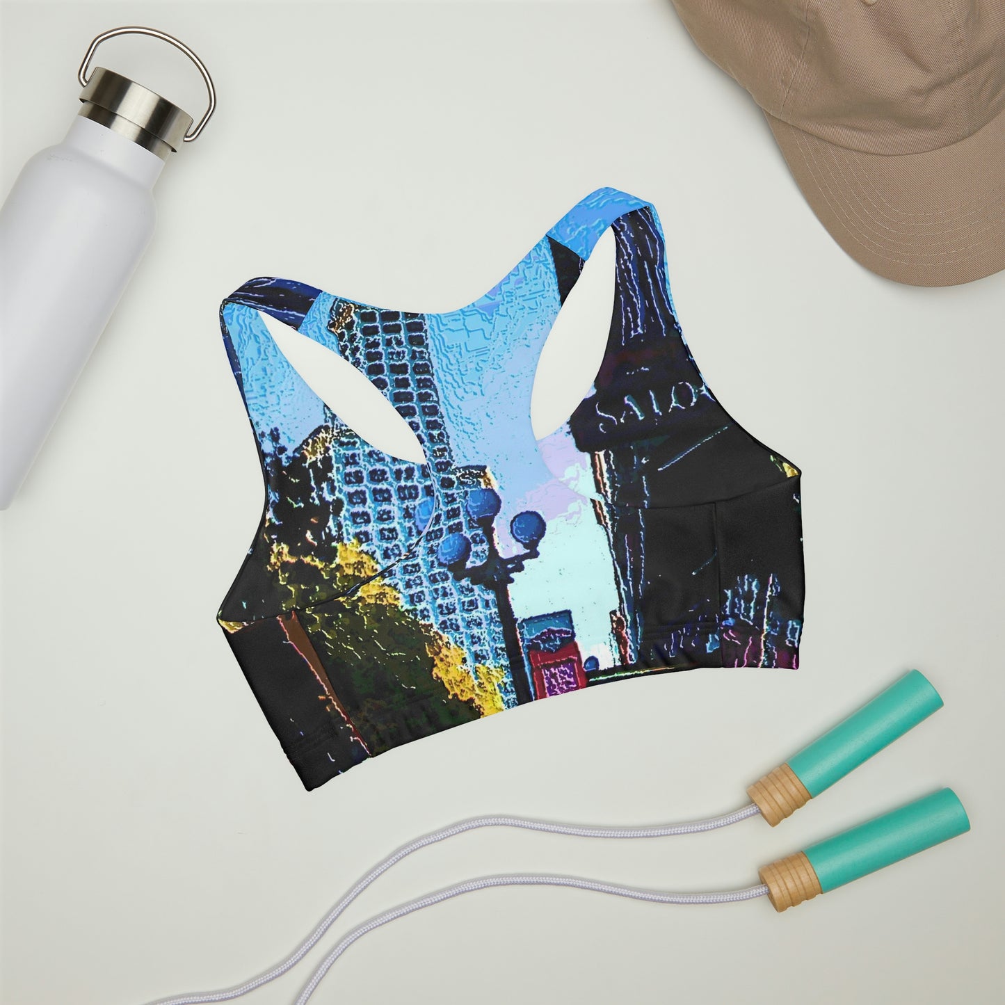 Girls' Double Lined Seamless Sports Bra ...  Pioneer Square & Smith Tower ... 'That World Famous View' ... Colleague Supplied Photo ... Original Works ...
