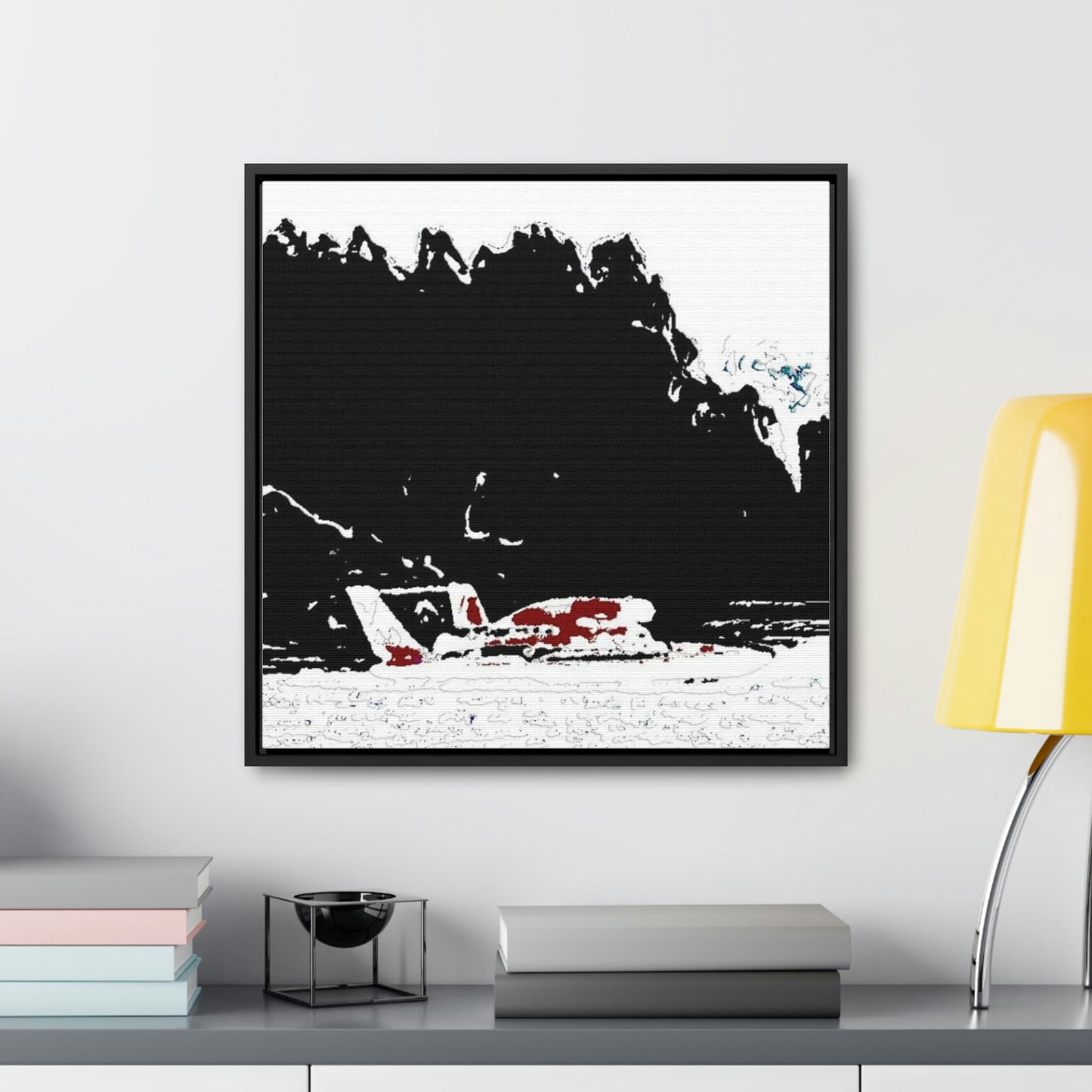 Gallery Canvas Wraps, Square Frame ...  Seattle Columbia Cup On Lake Washington ... "Dave Wilcox Heads For The Win" ... Associate Gift-Photo ... Original Works ...