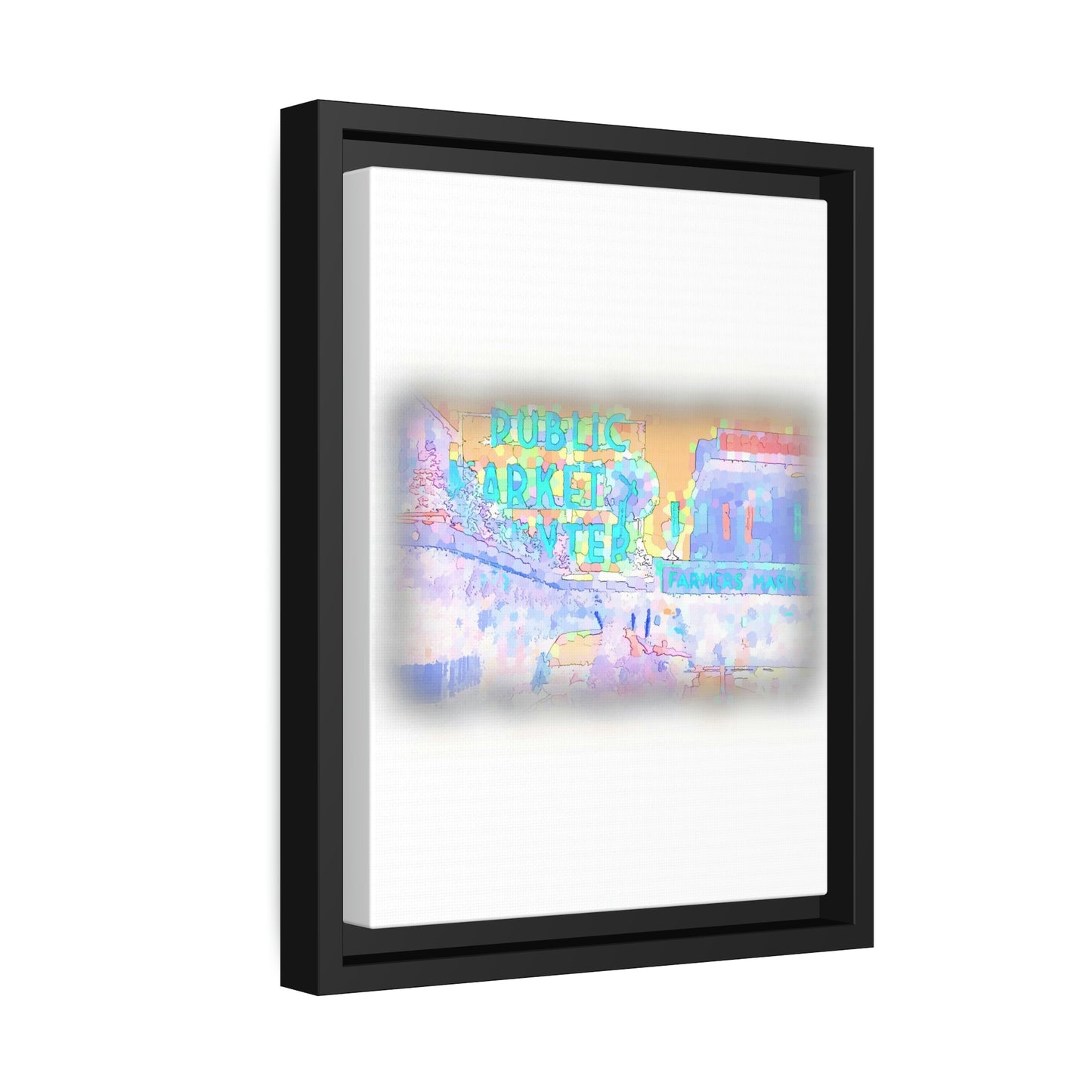 Matte Canvas, Black Frame ... PPM: Pike Place Market ... Original Work ... Winter 2022 ...