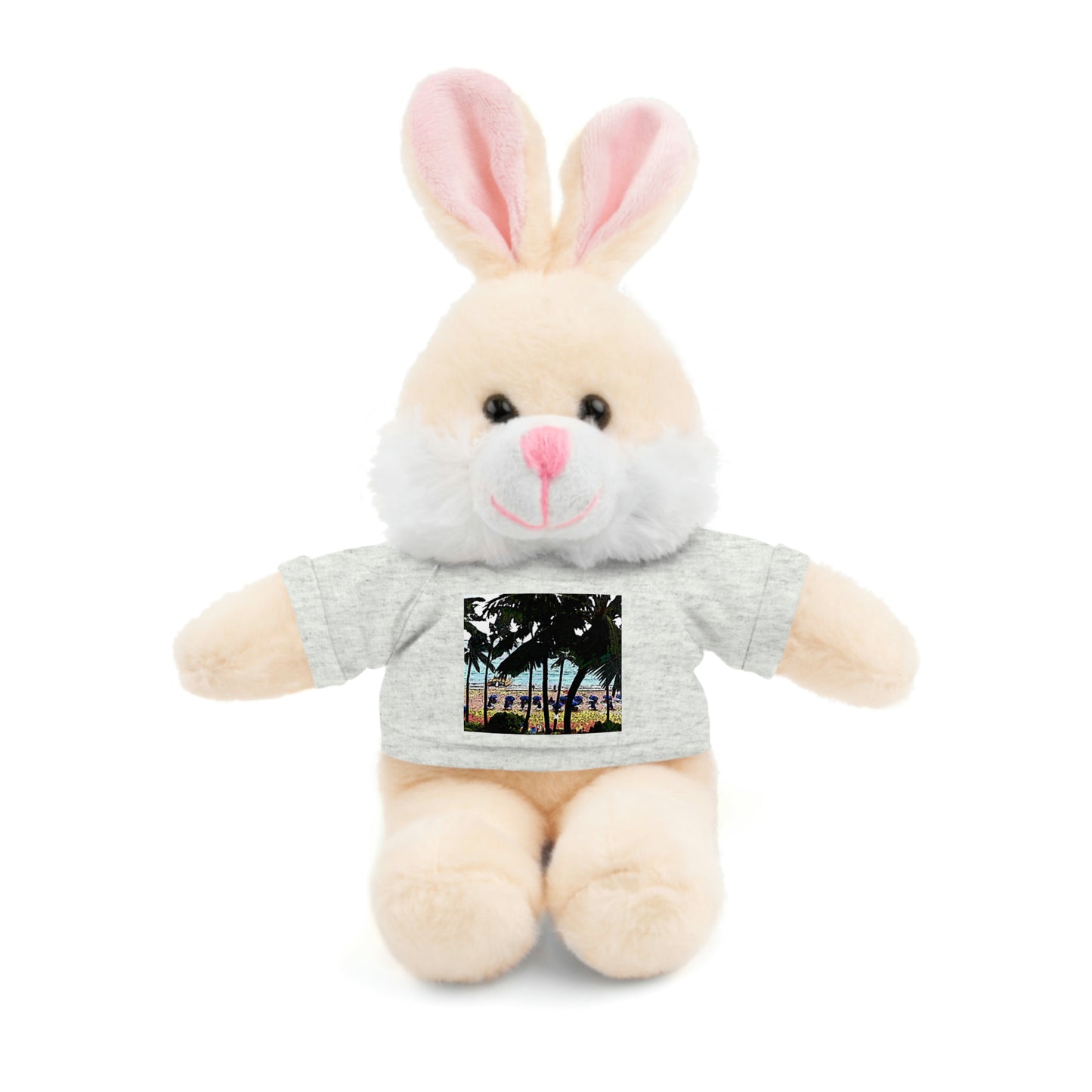 Stuffed Animals with Tee ... "A Beautiful Beach Amongst The Palms" ... The Outrigger Waikiki, Honolulu, Oahu ... Original Works ...