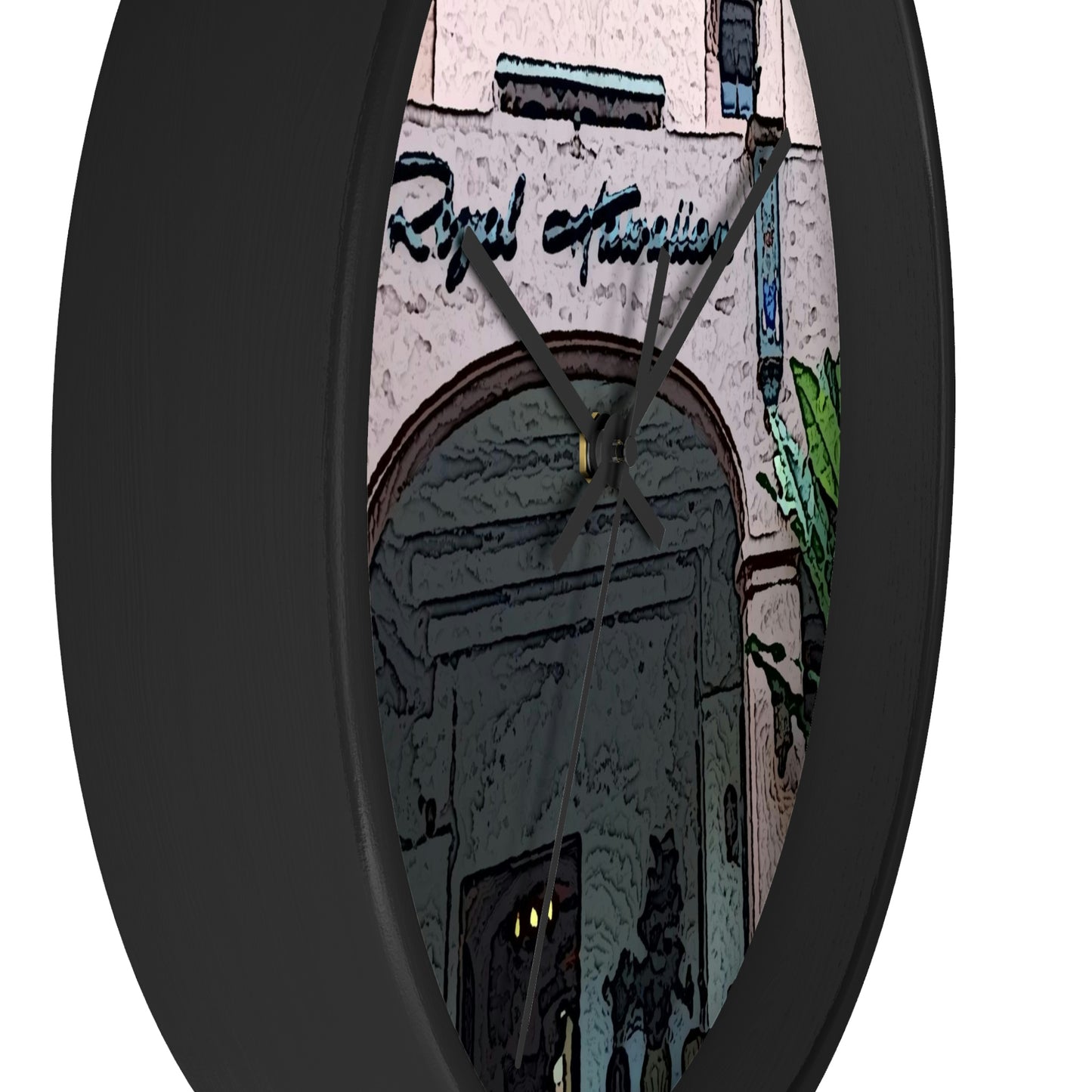 Wall clock ...  "La Grande Entree" At: 'The Pink Palace' ... The Royal Hawai'ian ... Honolulu, HI ... '27Oct2014' ... Original Works ...