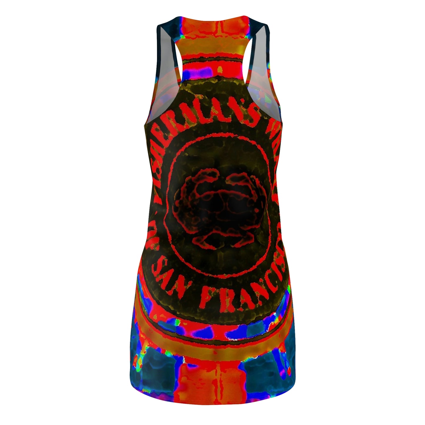Women's Cut & Sew Racerback Dress ... "No.9 Fishermen's Grotto - Fishermen's Wharf, SF, California" ... Family Archives: 1970's ... Original Works ...