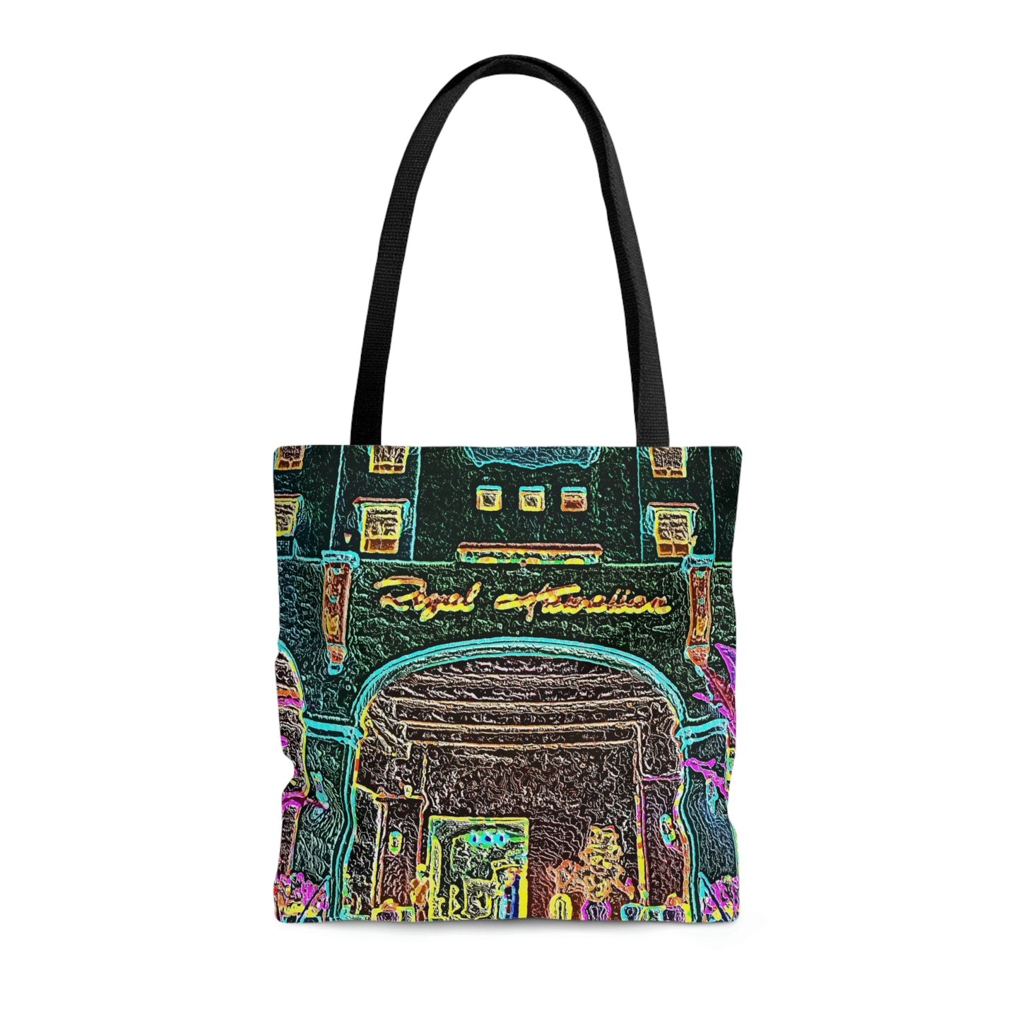 AOP Tote Bag ... "La Grande Entree" At: 'The Pink Palace' ... The Royal Hawai'ian ... Honolulu, HI ... '27Oct2014' ... Original Works ...