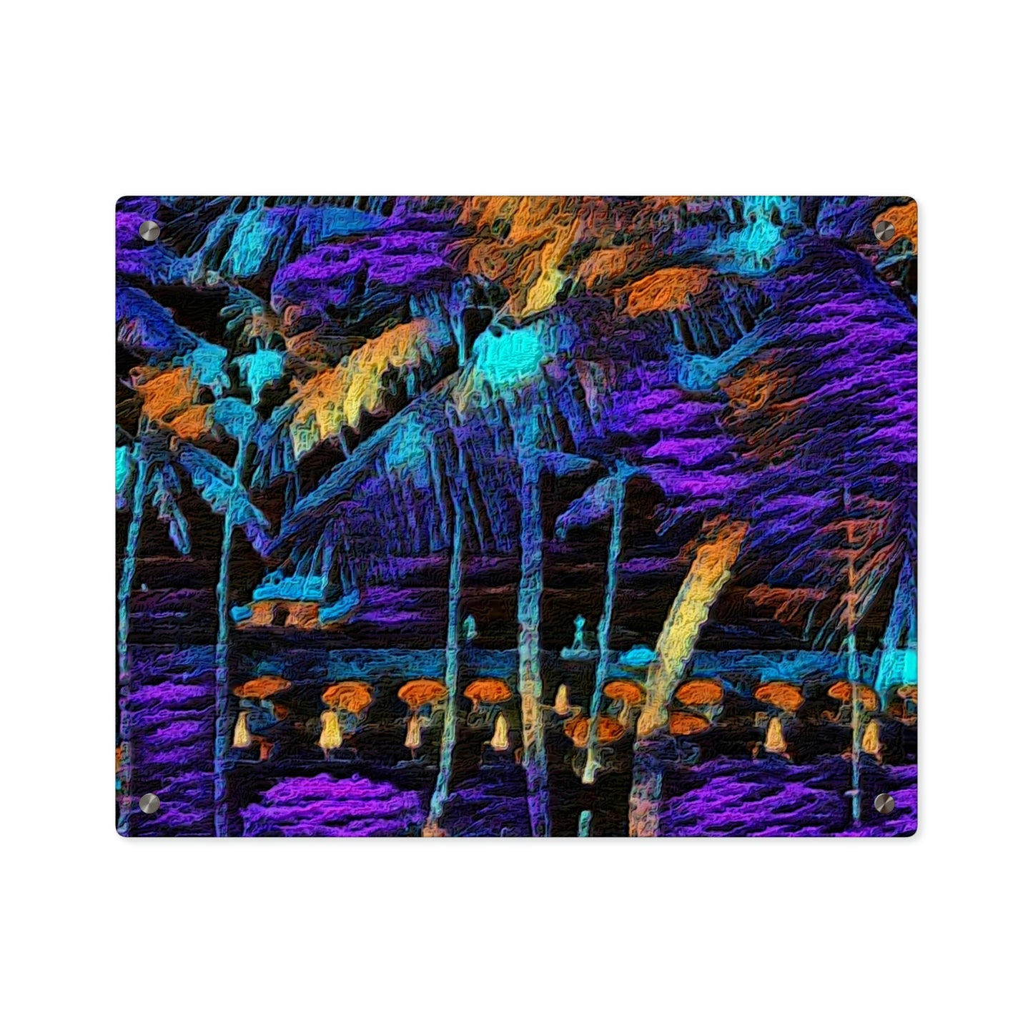 Acrylic Wall Art Panels ... "The Royal Hawai'ian: Waikiki Beach_Beach" ... Honolulu, HI ... Ocotber 2014 (Halloween) ... Original Works ...