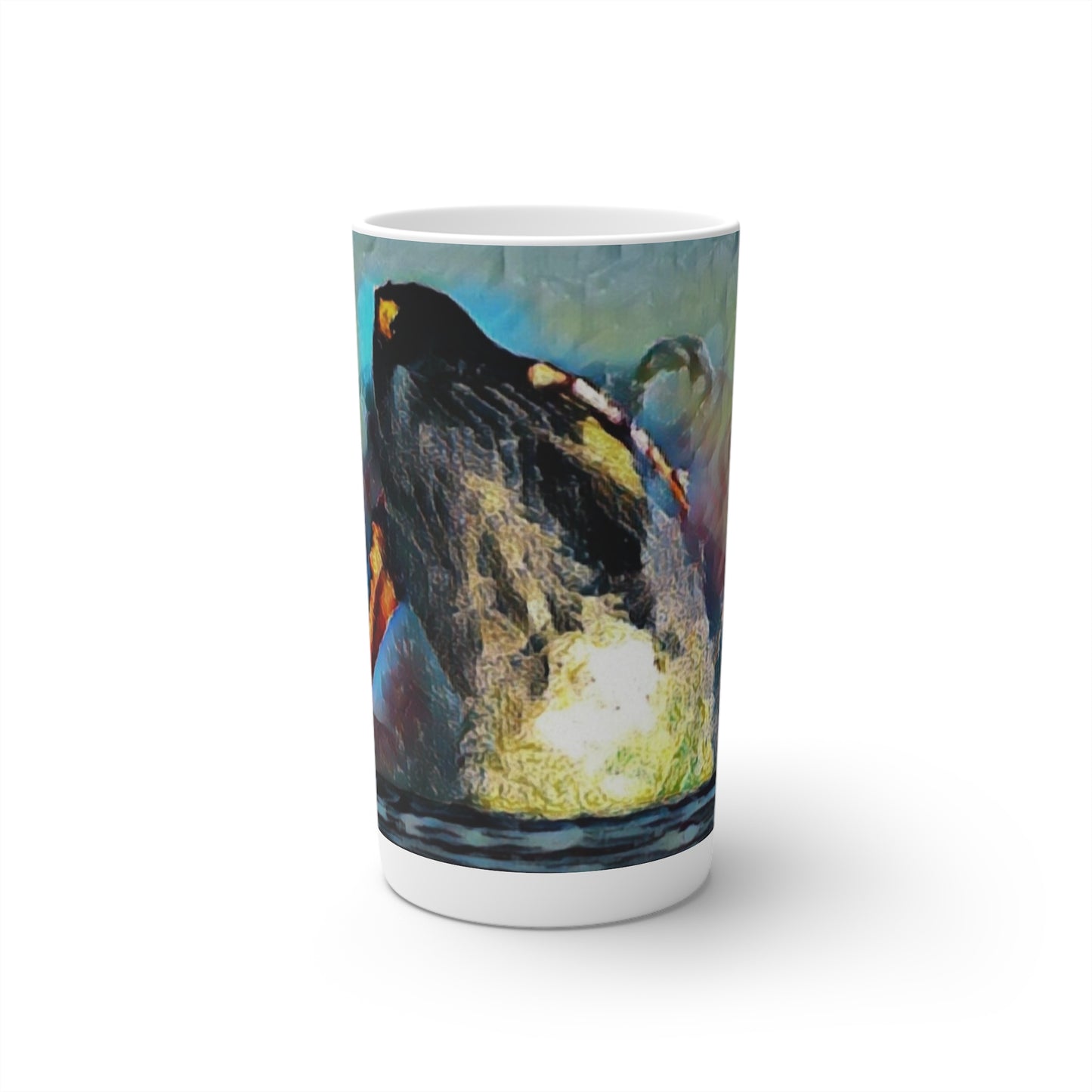 Conical Coffee Mugs (3oz, 8oz, 12oz) ... An Extraordinary Humpback Breach ... 'With Explosive Energy' ... Family Archives (KPH) ... Circa: 21st Century. Maui, HI ... Original Works ...