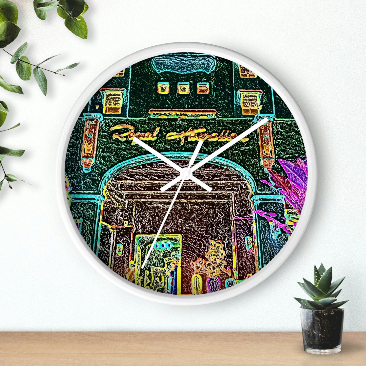 Wall Clock ... "La Grande Entree" At: 'The Pink Palace' ... The Royal Hawai'ian ... Honolulu, HI ... '27Oct2014' ... Original Works ...