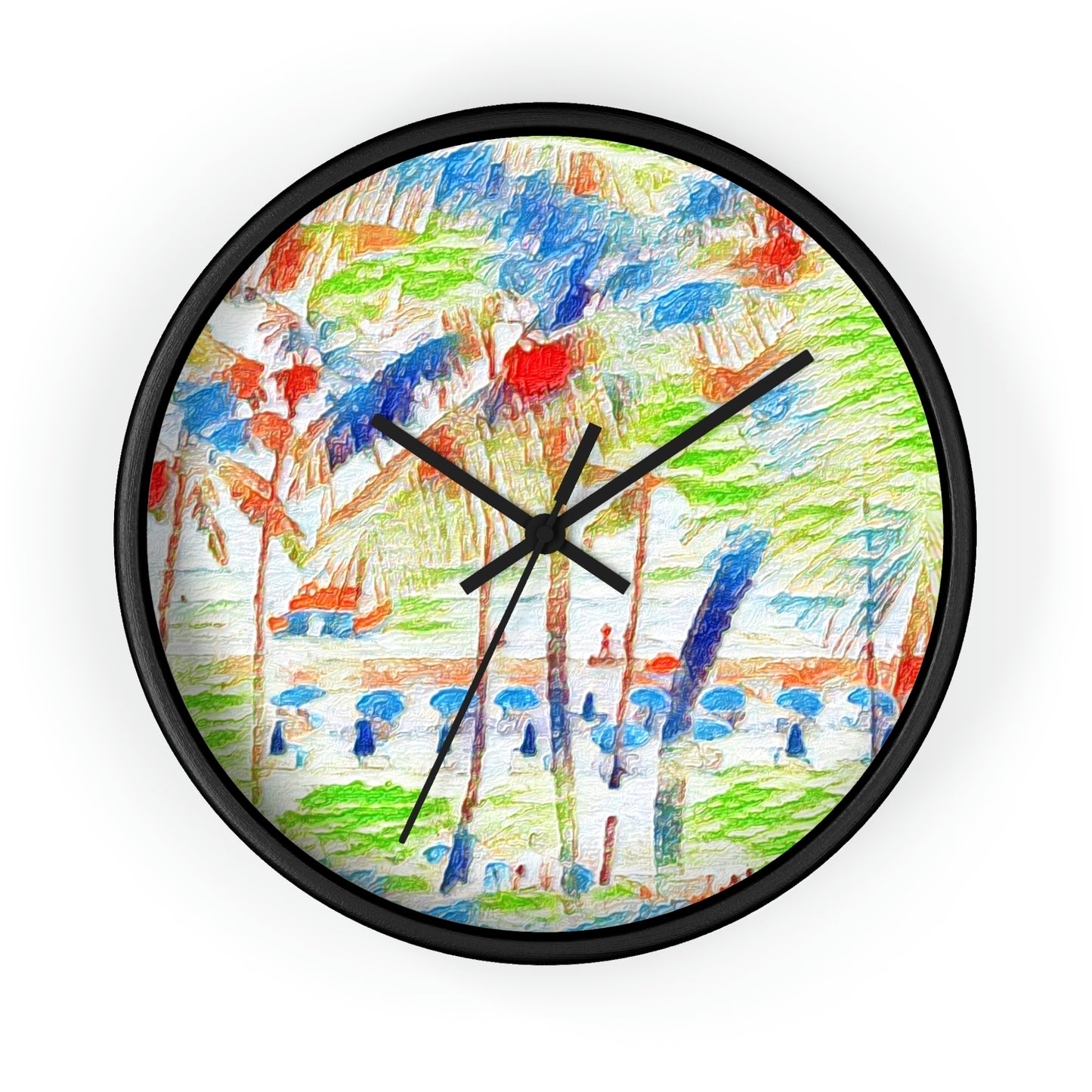 Wall Clock ... "The Royal Hawai'ian: Waikiki Beach_Beach" ... Honolulu, HI ... Ocotber 2014 (Halloween) ... Original Works ...