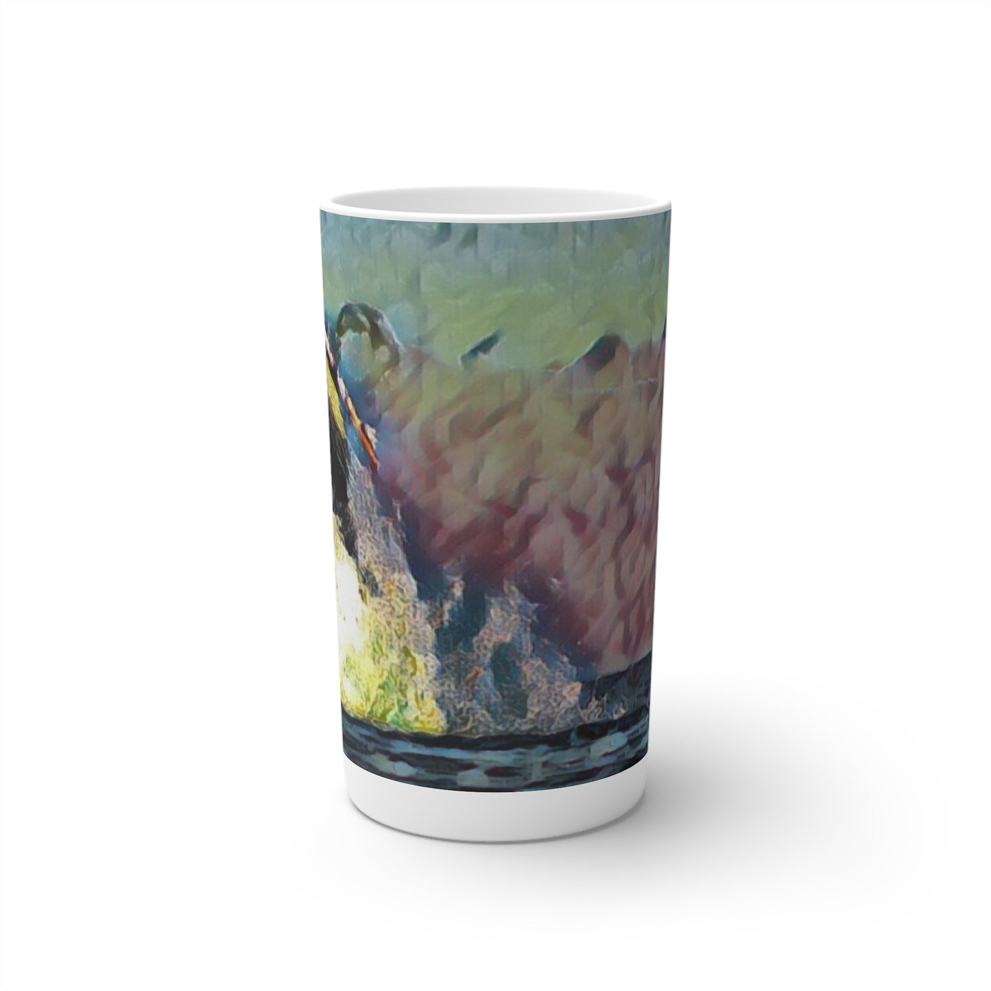 Conical Coffee Mugs (3oz, 8oz, 12oz) ... An Extraordinary Humpback Breach ... 'With Explosive Energy' ... Family Archives (KPH) ... Circa: 21st Century. Maui, HI ... Original Works ...