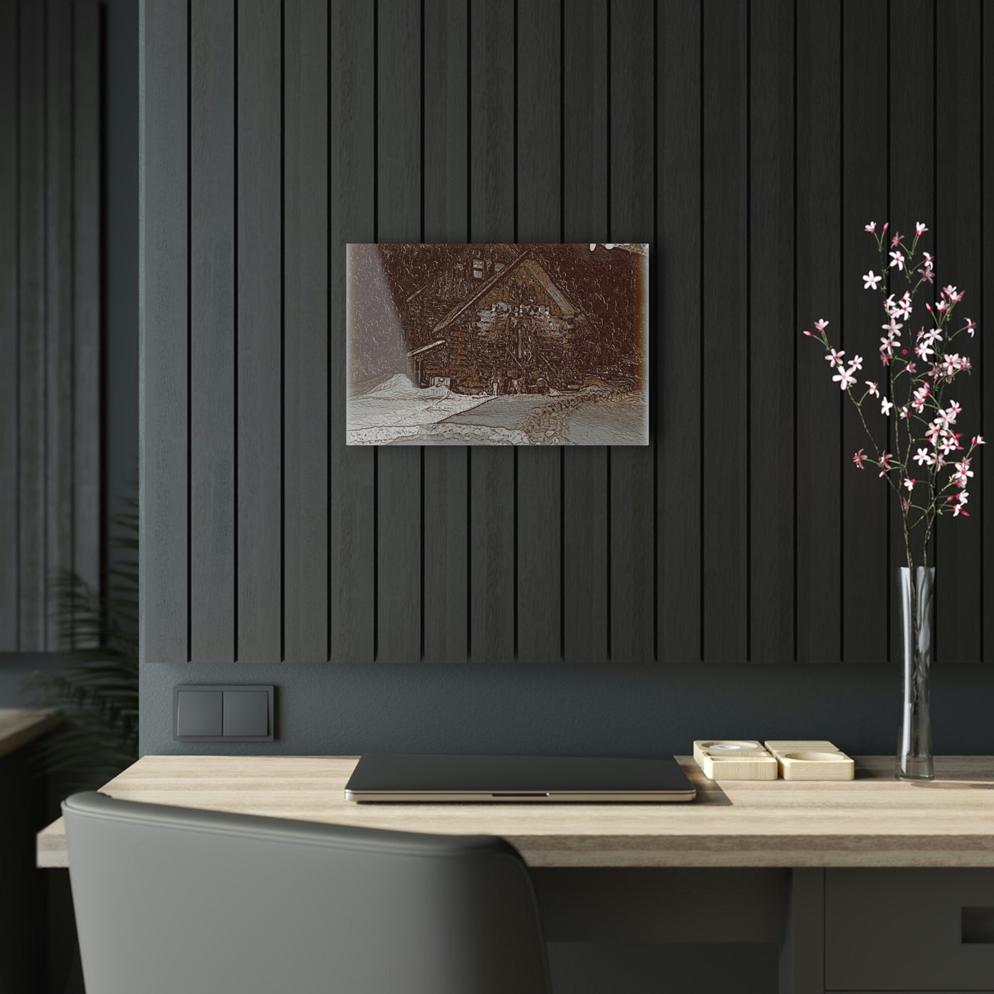 Acrylic Prints ... "A Cold, Snowy, Quiet Morning 'Above-The-Creek' ... " ... Original Works ...