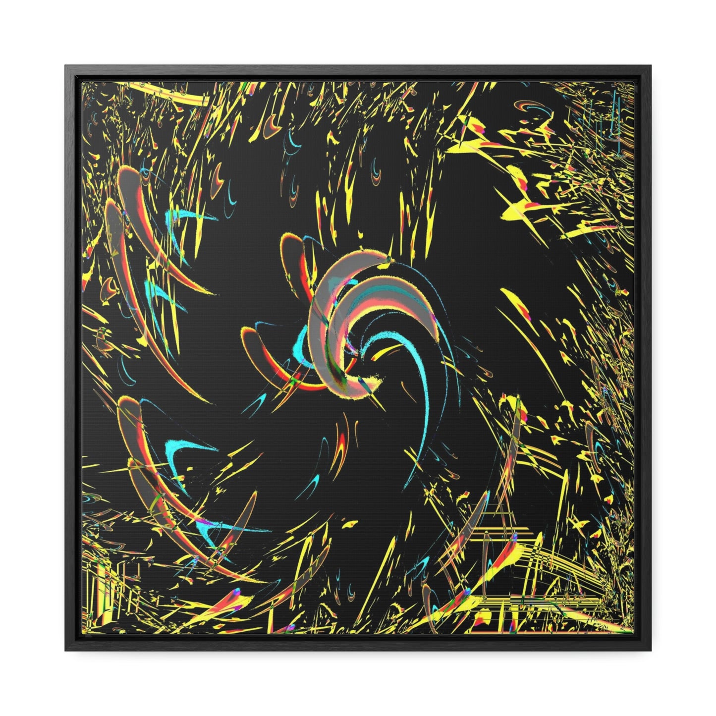 Gallery Canvas Wraps, Square Frame ... "Waning Moon" ... Central Idaho ... October 2022 ... Rendering Time: 22 Hours ... Original Works ...