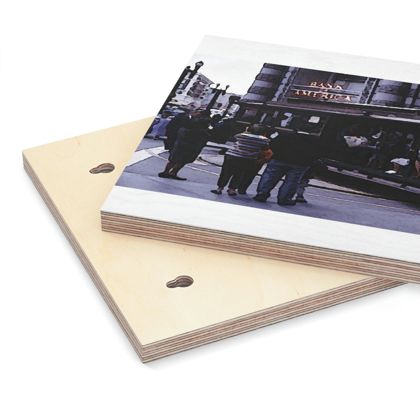 Wood Canvas ... San Francisco ... 'Rice-A-Roni-A-San Francisco Treat' ... "A Cable Car Classic" ... Family Archives: 1973 ... Original Works ...