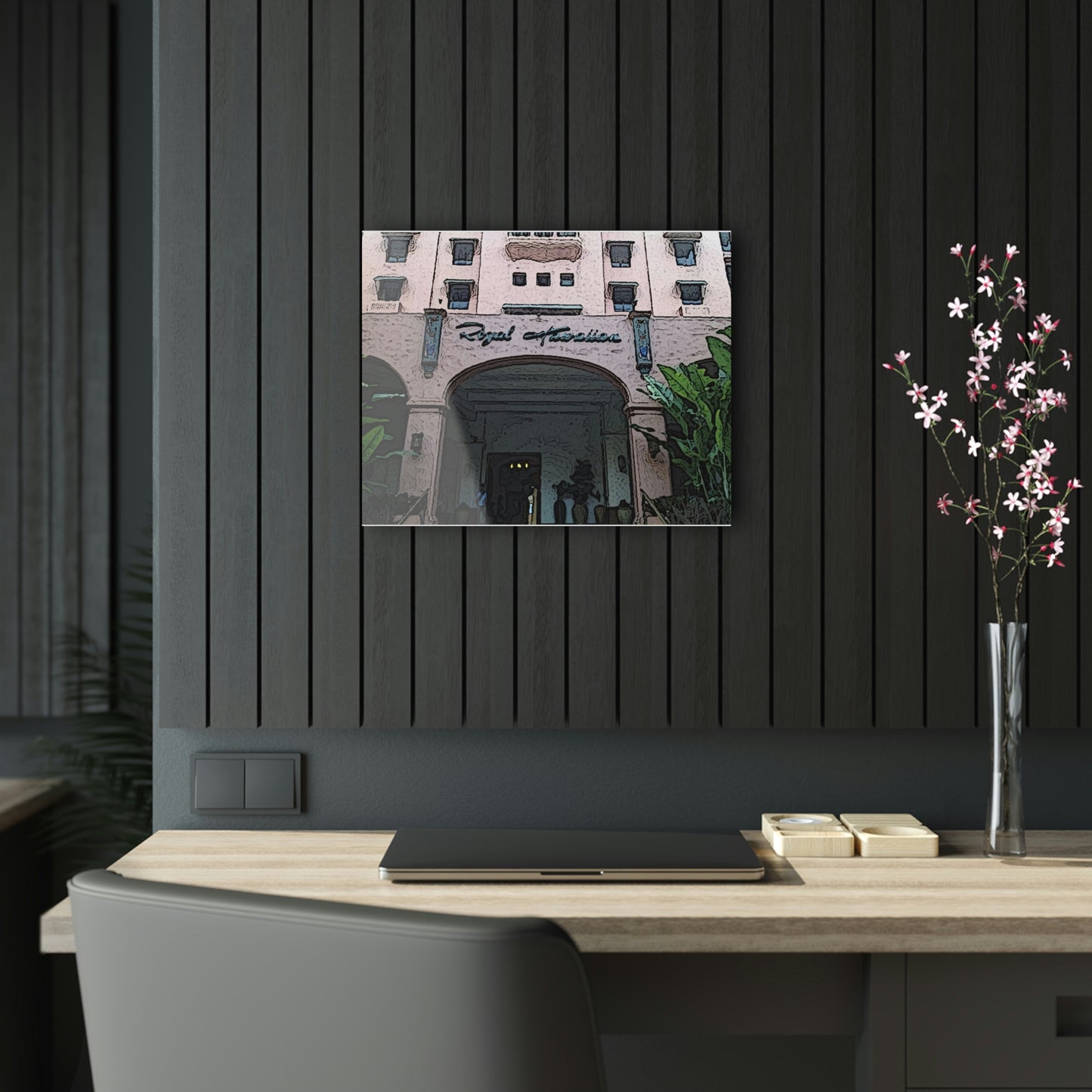 Acrylic Prints ...  "La Grande Entree" At: 'The Pink Palace' ... The Royal Hawai'ian ... Honolulu, HI ... '27Oct2014' ... Original Works ...
