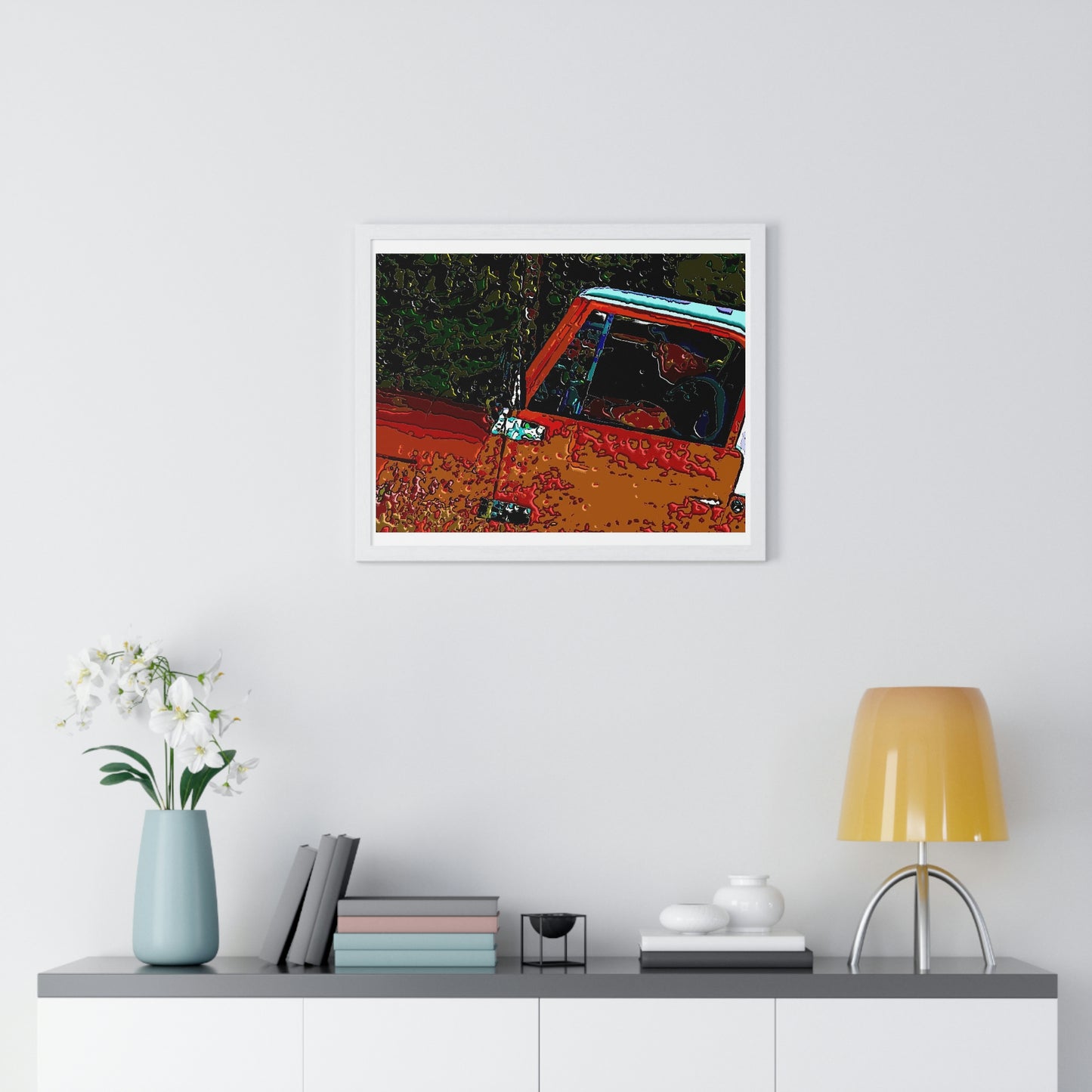 Premium Framed Horizontal Poster ... How-To-Drive-Idaho's-Mountain_Roads ... "Like A Professional" ... "Truckin' Like The Doo-Dah-Man" ...