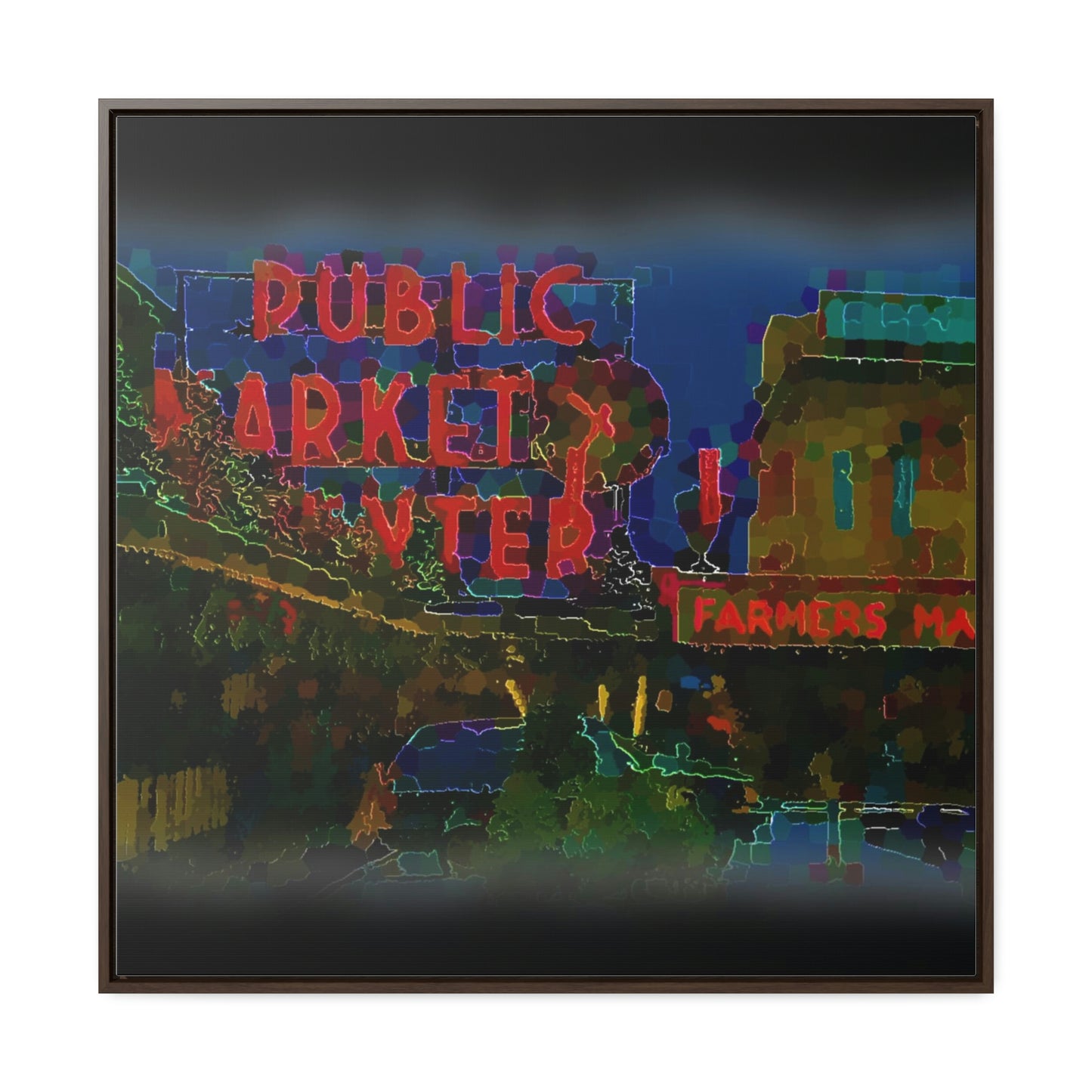 Gallery Canvas Wraps, Square Frame ... PPM: Pike Place Market ... Original Work ... Winter 2022 ...