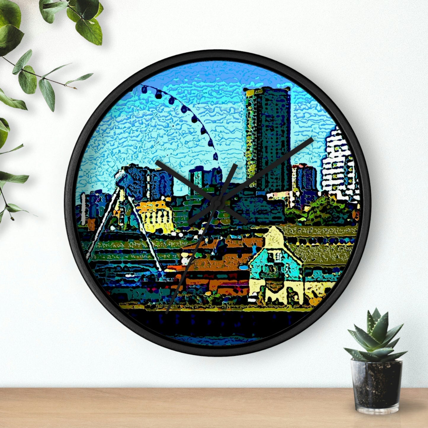 Wall clock ... That Classic Wheel ... 'Seattle's Wheel' ... & An Old Classic Waterside Vendors ...  'Family Archives' ... Original Works ...