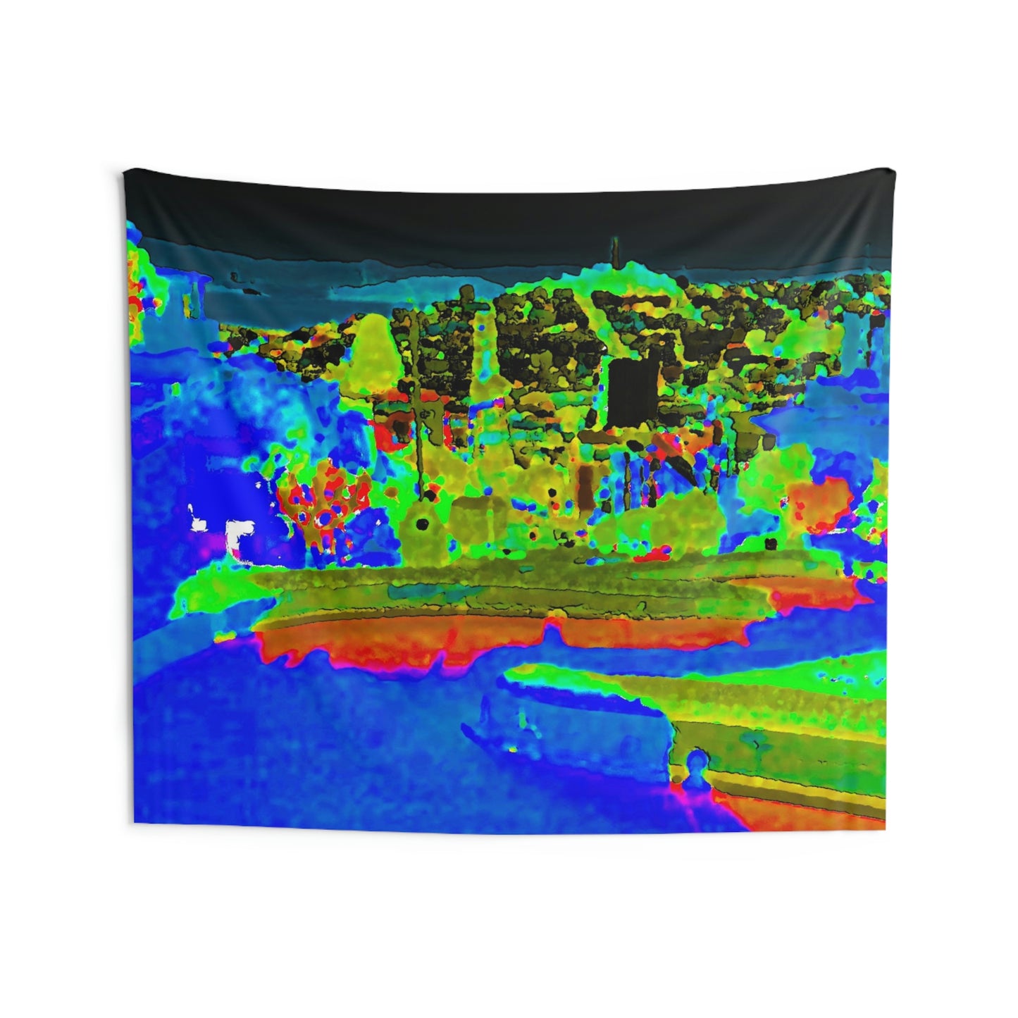 Indoor Wall Tapestries ... "Lombard Street San Francisco, CA, USA" ... Family Archives 1970's ... Original Works ...