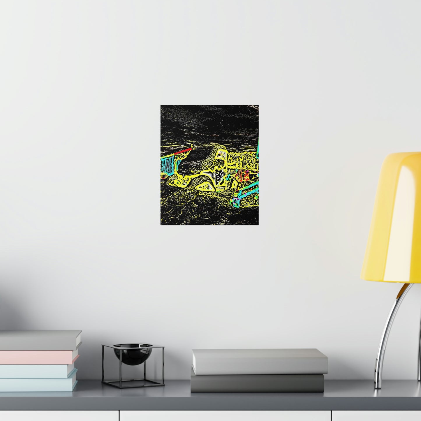 Premium Matte Vertical Posters ... "Snow Vehicle In Snow Storm At-Rest" ... Circa 12Mar23 ... Central Idaho ... 18-Hours Rendering Time: Original Works ...