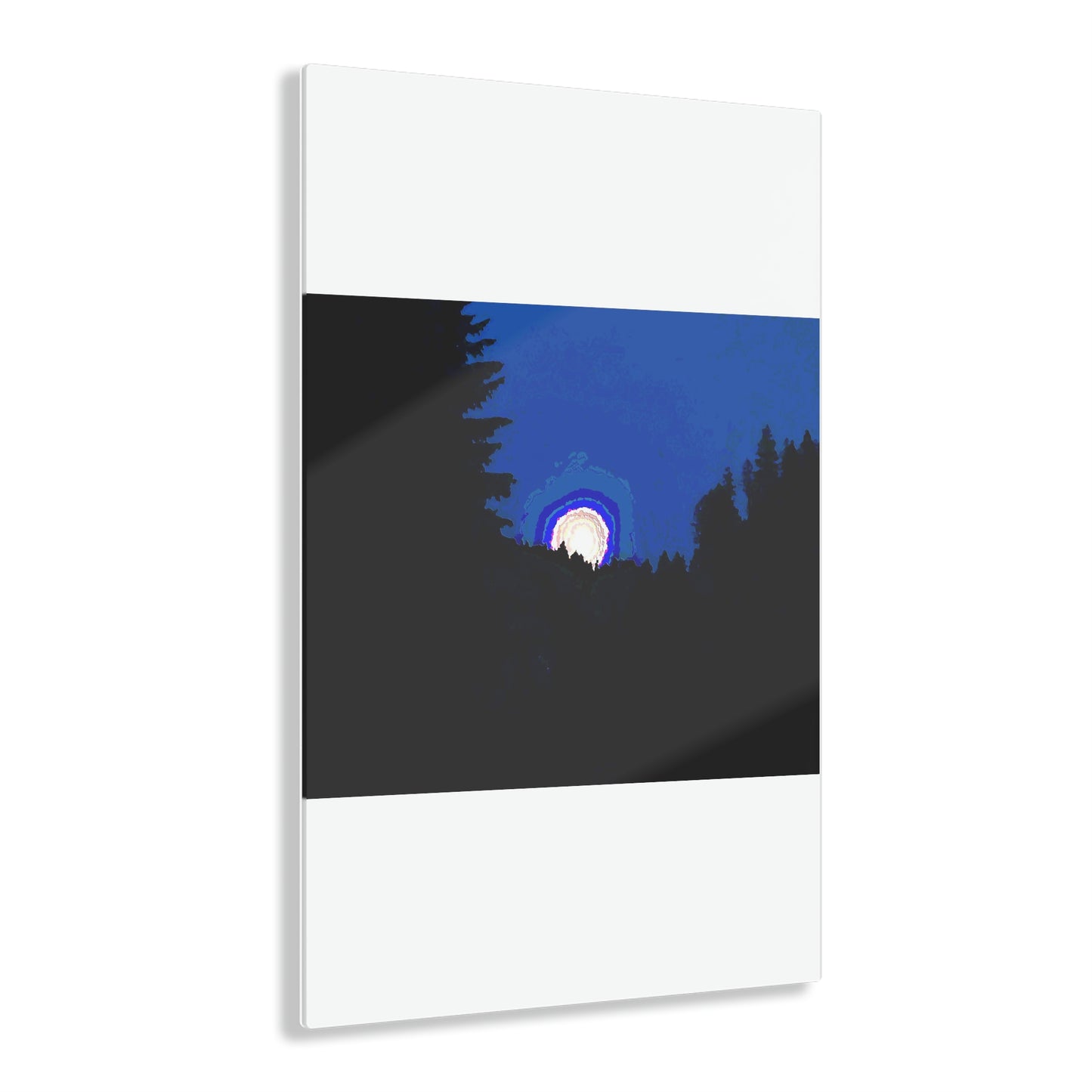 Acrylic Prints ... "The Road Home" ...' Over The River & Through The Woods To? ...' ... Moonscape Near Elk City, Idaho ... Original Works ... 5Jan23 ...