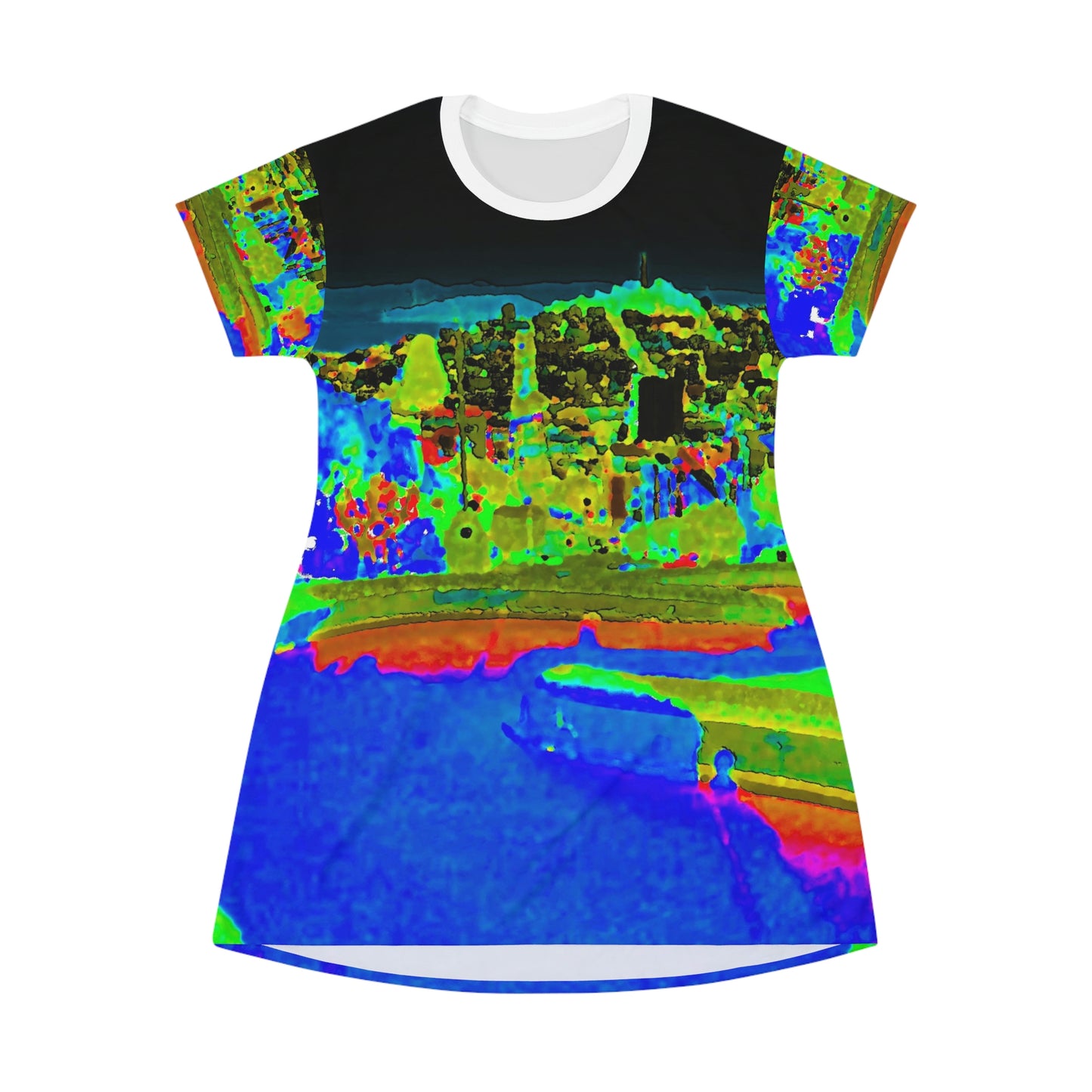 All Over Print T-Shirt Dress ... "Lombard Street San Francisco, CA, USA" ... Family Archives 1970's ... Original Works ...