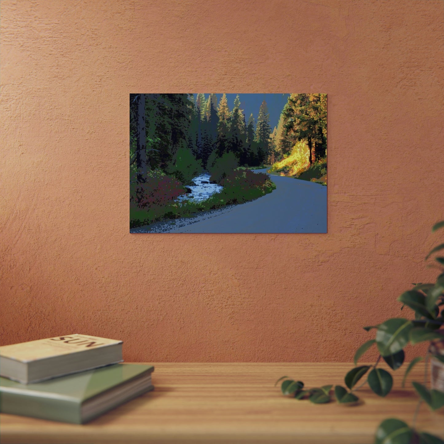 Aluminum Composite Panels ... A Mountain River ... A Mountain Road ... "Parallels That Follow Their Mutual Journeys ..." ... Red River, Idaho ... Autumn 2022 ... Original Works ...
